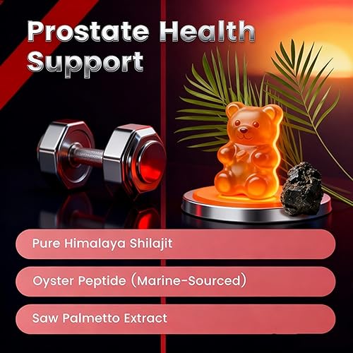 Miniatura 4 de HolyTime Power Gummies  Shilajit del Himalaya, péptido de ostras y palma enana americana  60 masticables suaves veganos  Vitalidad diaria,