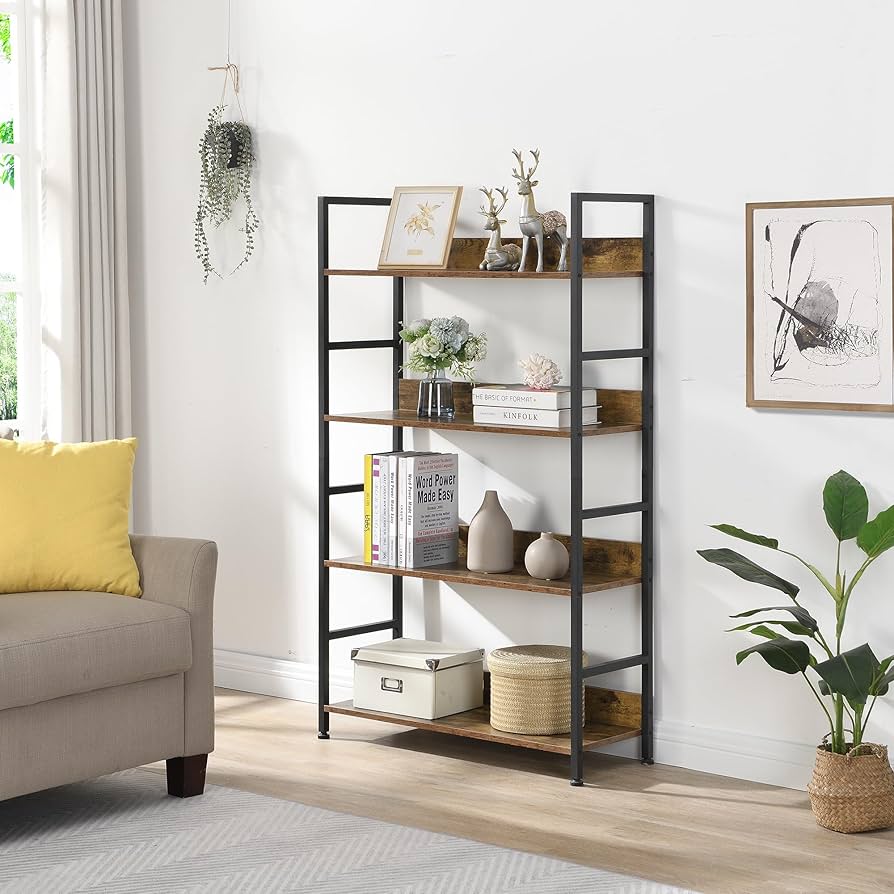 XINYF オープンシェルフ ラック 本棚 (L4-80-30) 81qA2v8FeXL._AC_UF350,