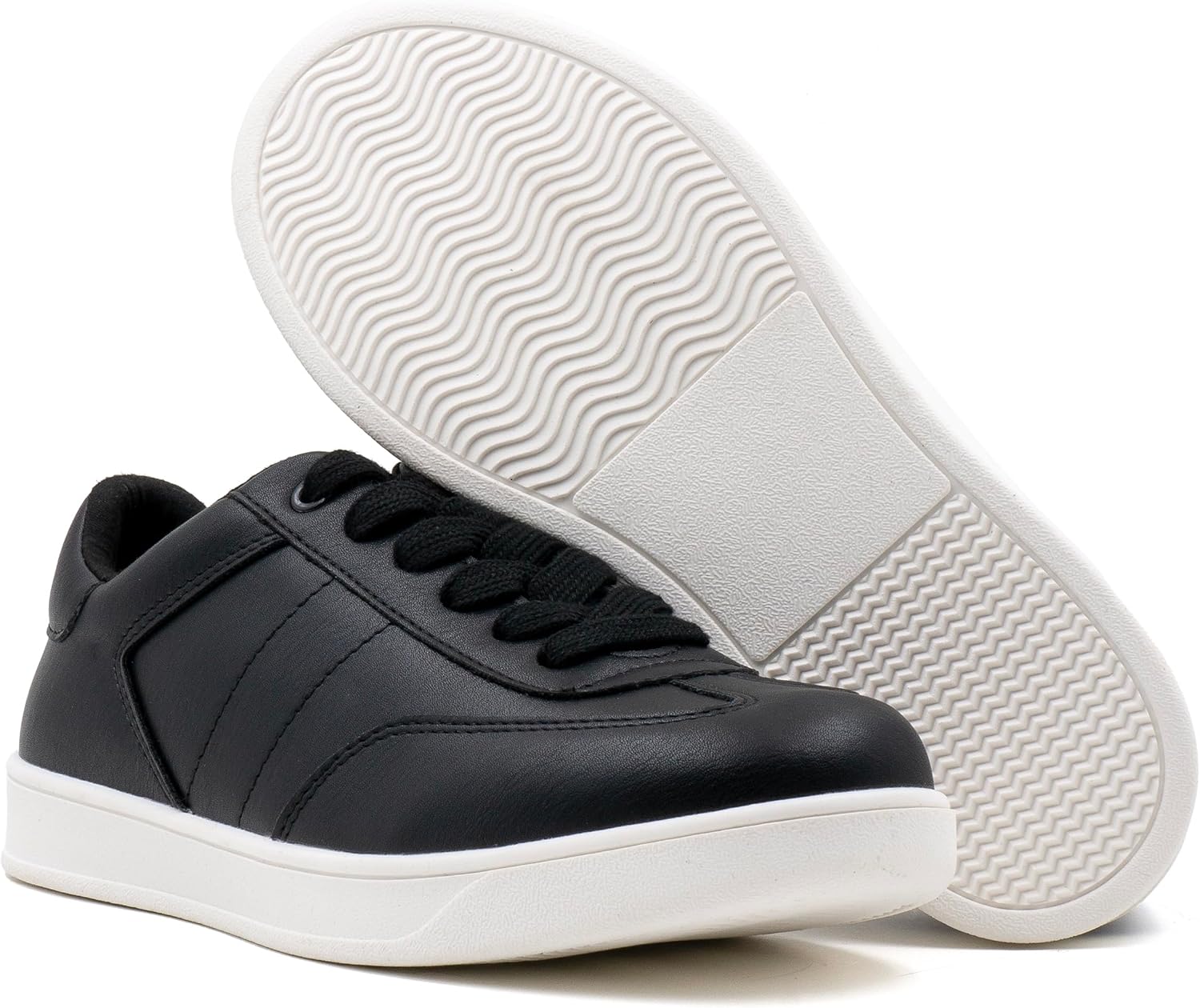 Women's Lace Up Trendy Sneaker Classic Fashion Low Top Walking Shoes - Picture 12 of 109