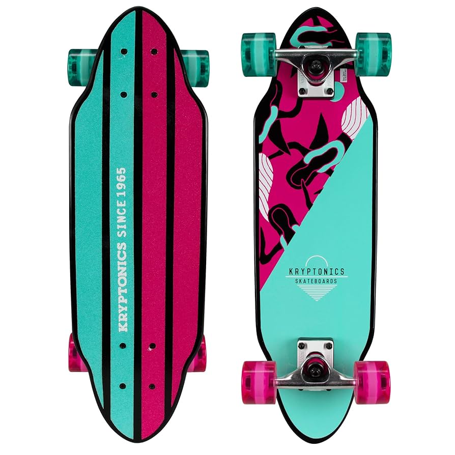 Kryptonics Mini Cutaway Cruiser Skateboard - Complete 26