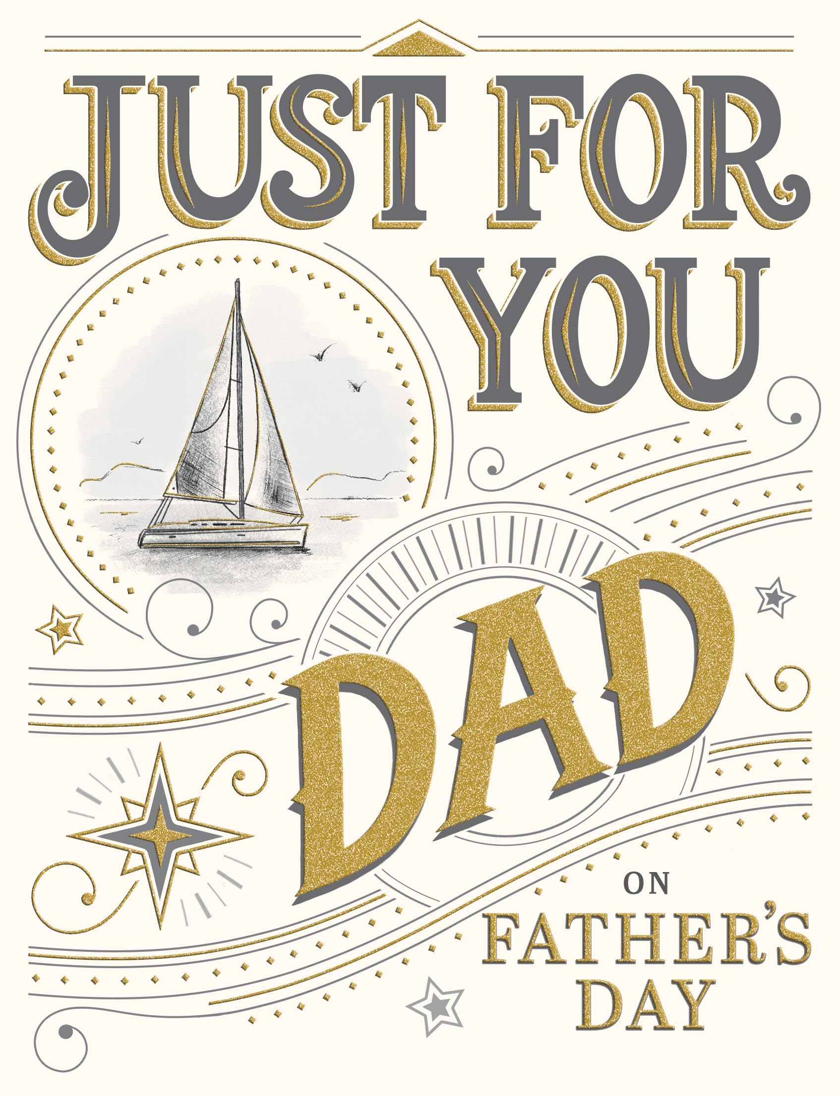 Father's Day Card, Just for You Classic - 8 x 6 inches - Piccadilly Greetings