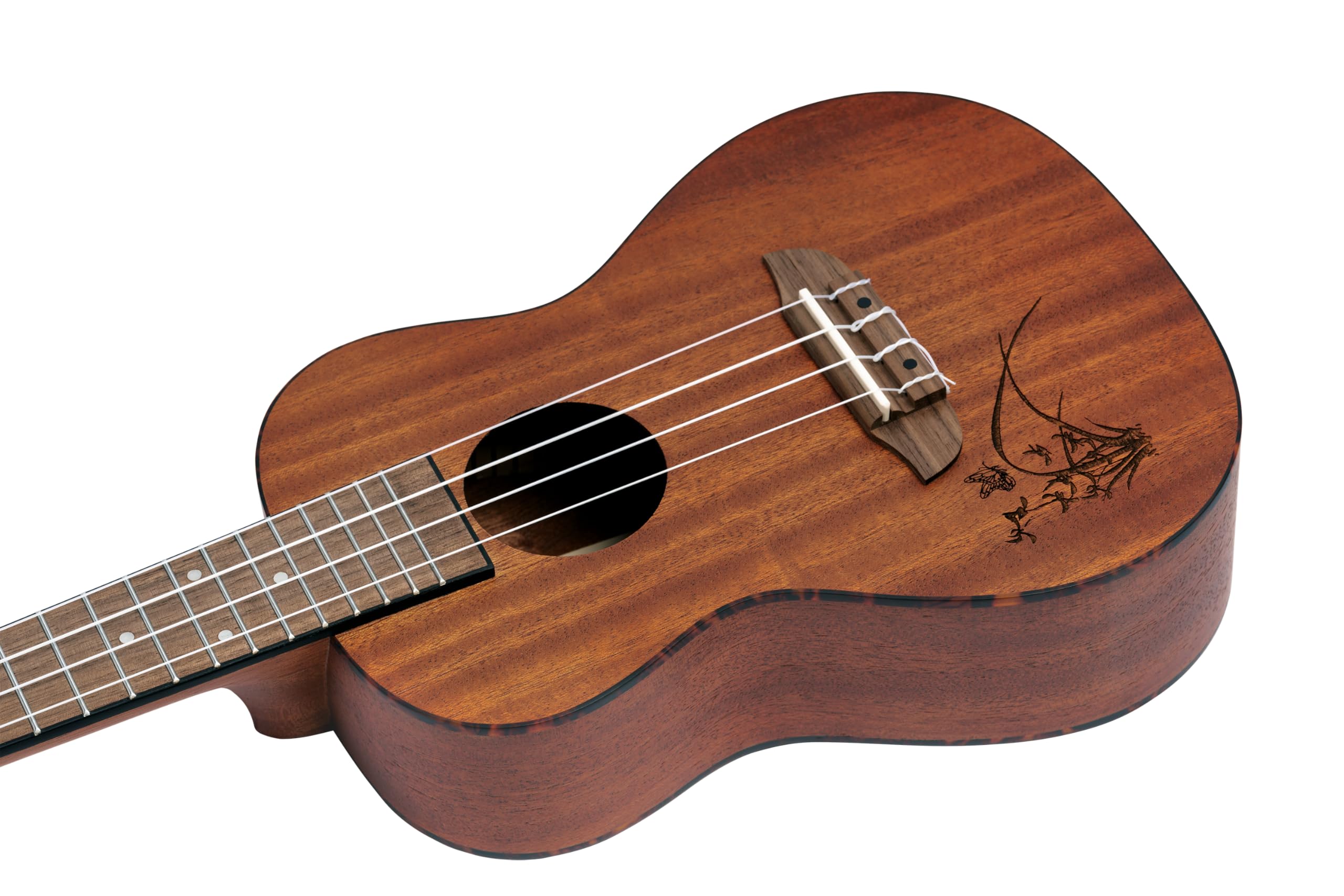 Ortega Guitars Ukulele Concerto Mancino – Acustico – Bonfire Series – Sapele, Natural (RU5MM-L)