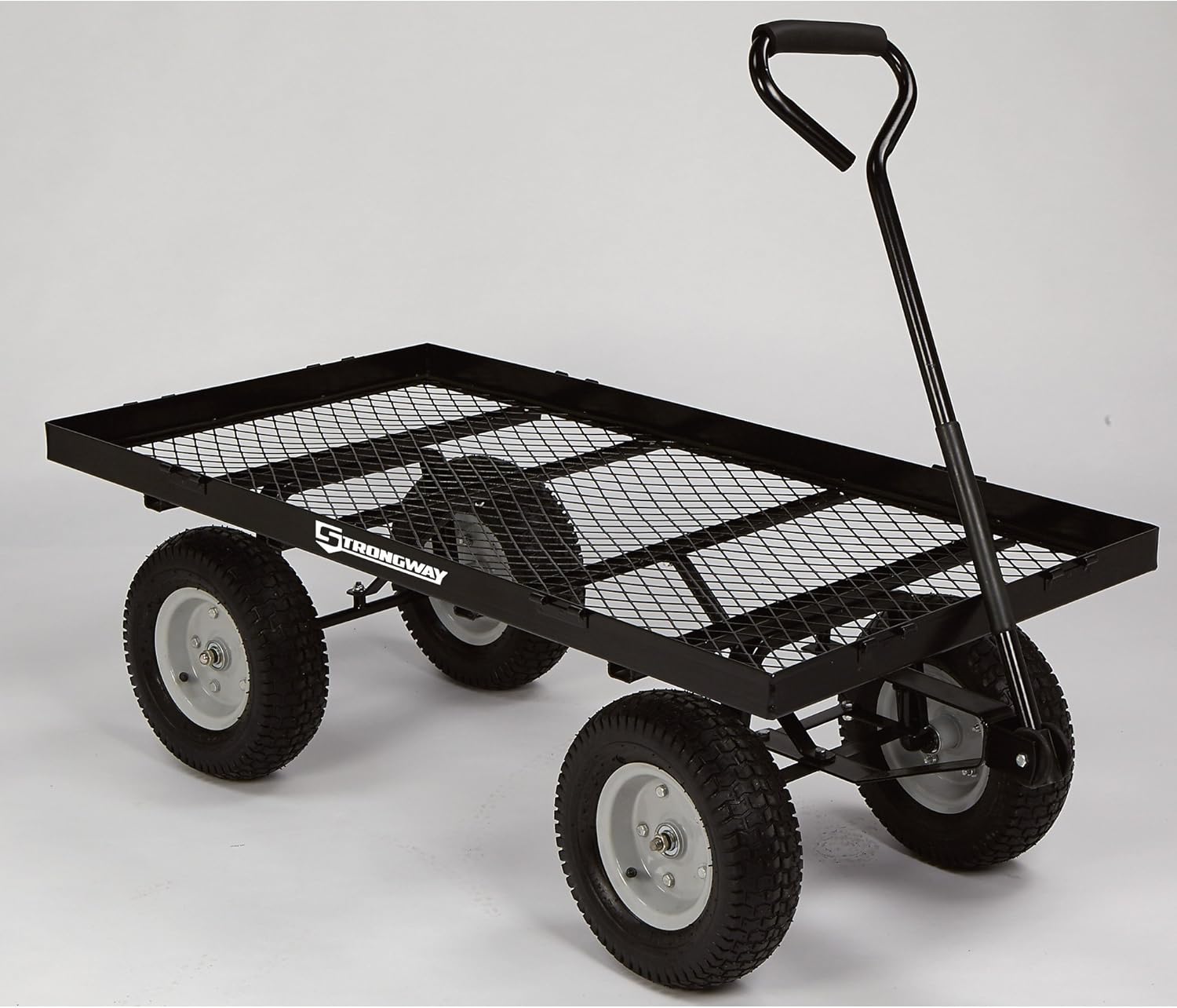 Strongway Steel Jumbo Garden Wagon - 1400-Lb. Capacity, 48in.L x 24in.W : Patio, Lawn & Garden