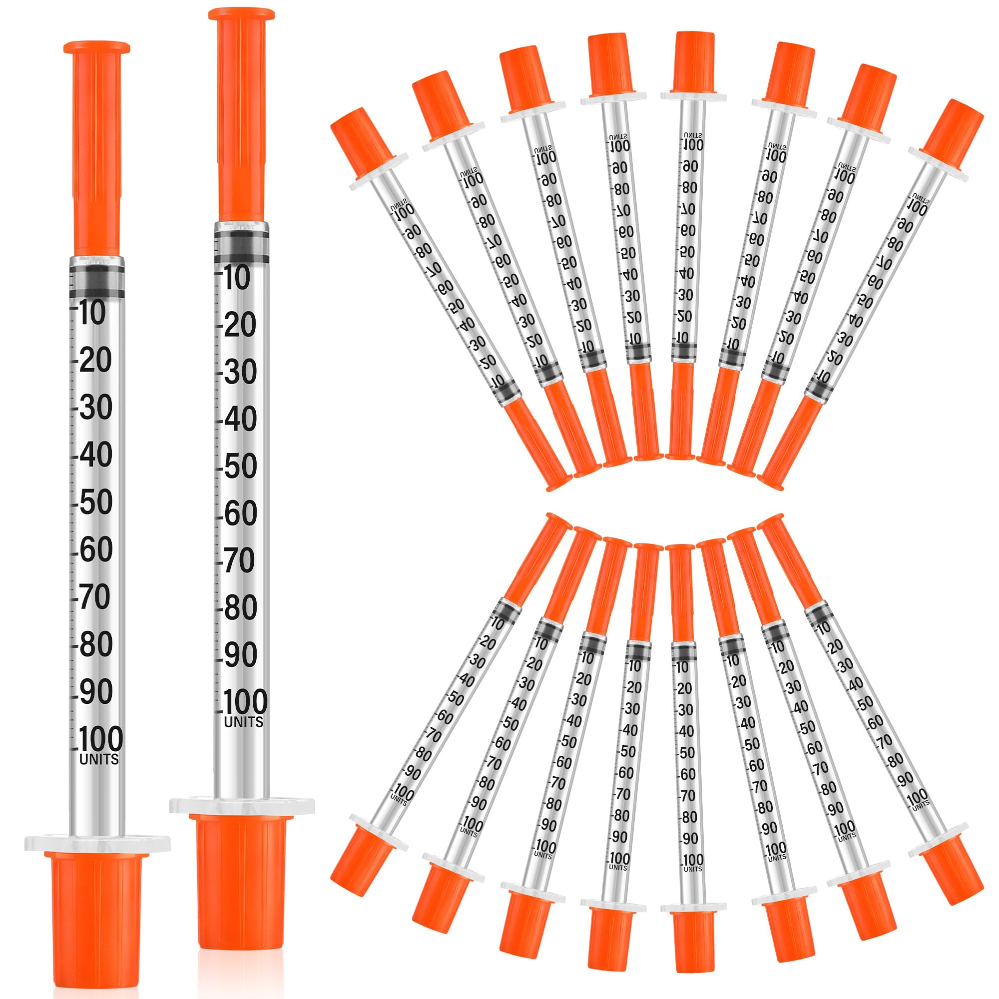 100 Stück 1ml Plastiktube mit 30G*8mm Saugkopf für Flüssigkeitstrennung