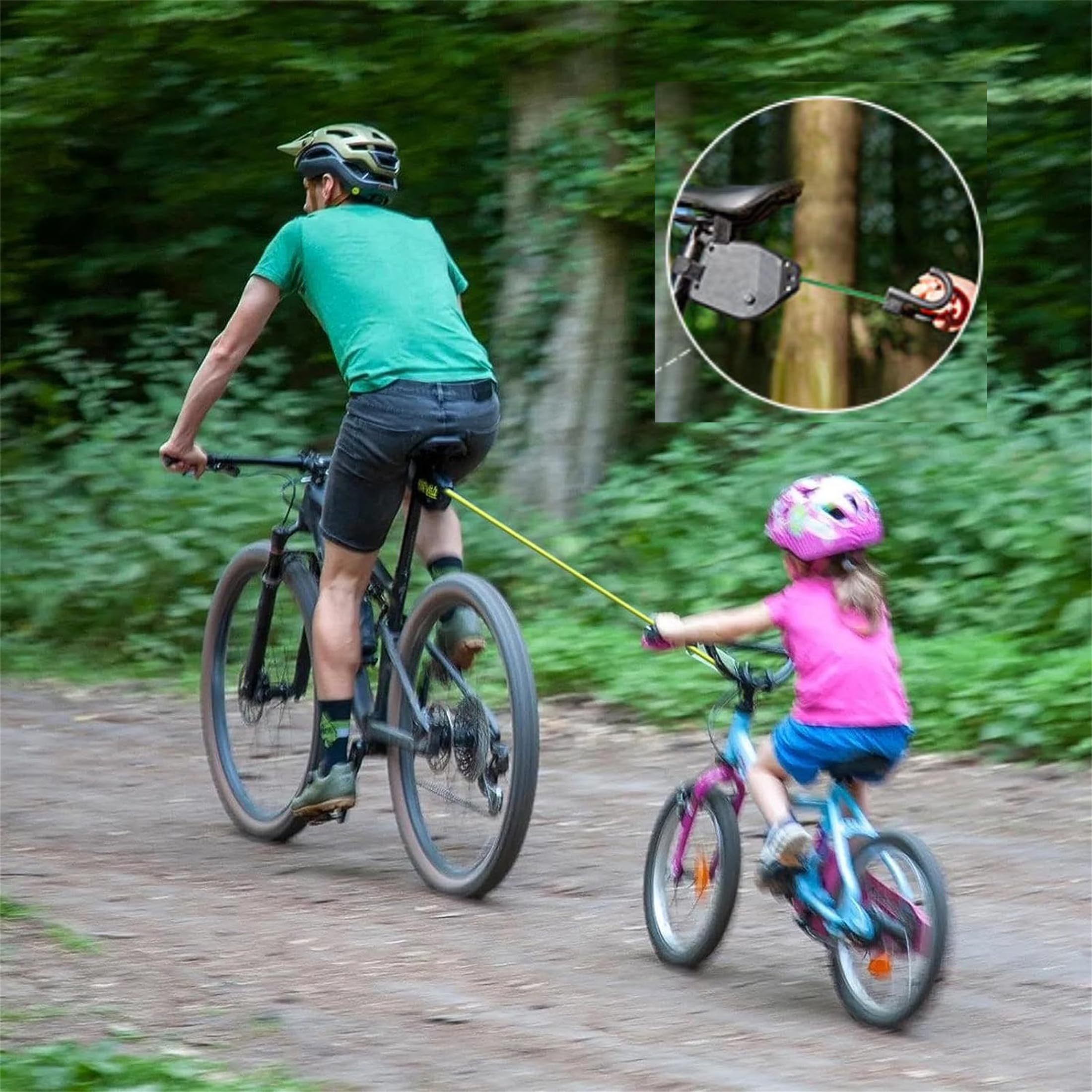 Retractable Bike Tow Rope ELOOP - 150kg Pulling Force, Tool-Free ...