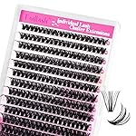 Cluster Lashes D Curl Lash Clusters ? Pcs Lash Extension Clusters Individual Lashes Soft DIY Eyelash Extensions Mixed Tray Eyelash Clusters Natural Look (50D-0.07D, 8-16mm)