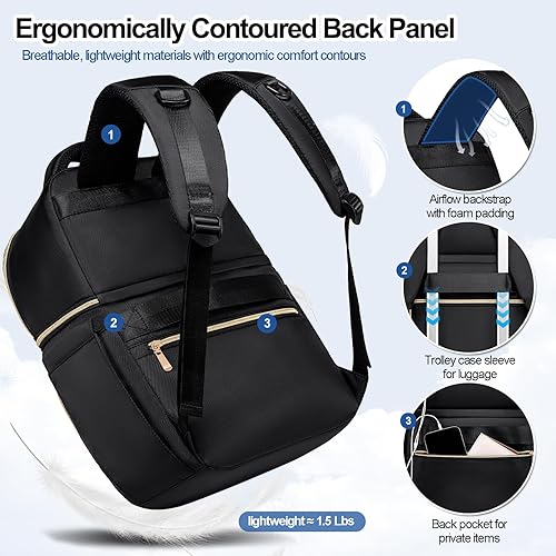 Miniatura 7 de Mochila de almuerzo aislada, bolsa de almuerzo para mujer, lonchera de dos pisos, bolsa de almuerzo a prueba de fugas, lonchera grande, bolsa de