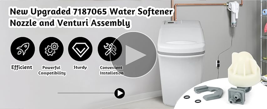 Water Softener Nozzle and Venturi Assembly 7187065 Replacement