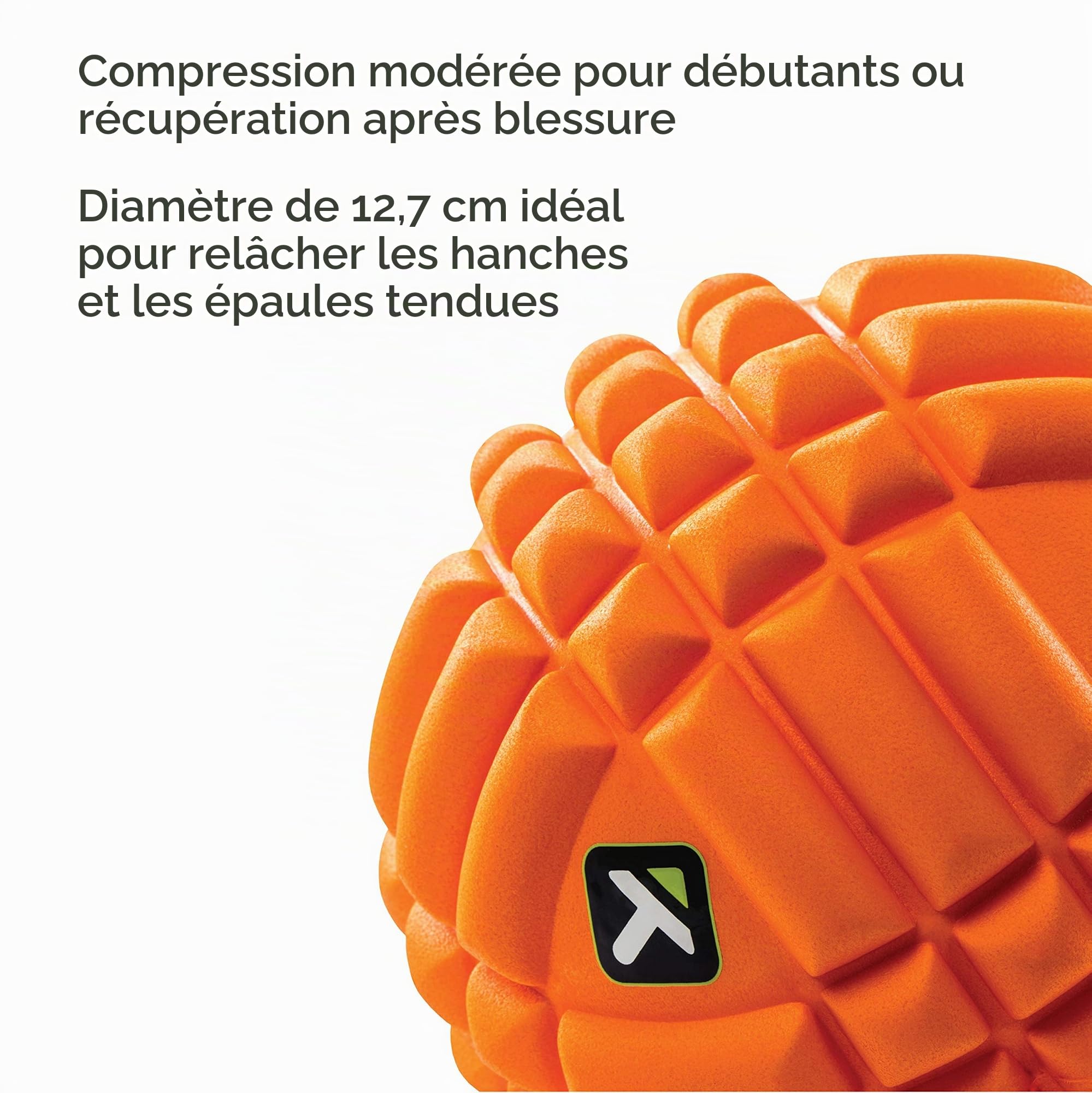 Triggerpoint Grid Ball, 12,7 cm Boule de Massage en Mousse