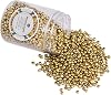 Mandala Crafts Glass Beads - 13000 Mini 2mm Gold Pony Beads - Jewelry Making Kit for Bracelets & Necklaces