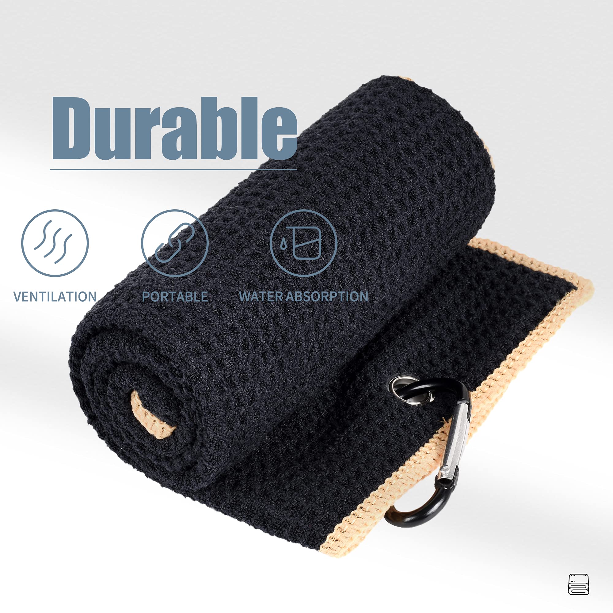 Amazon.com: Mile High Life Tri-fold Golf Towel | Premium  display picture 3