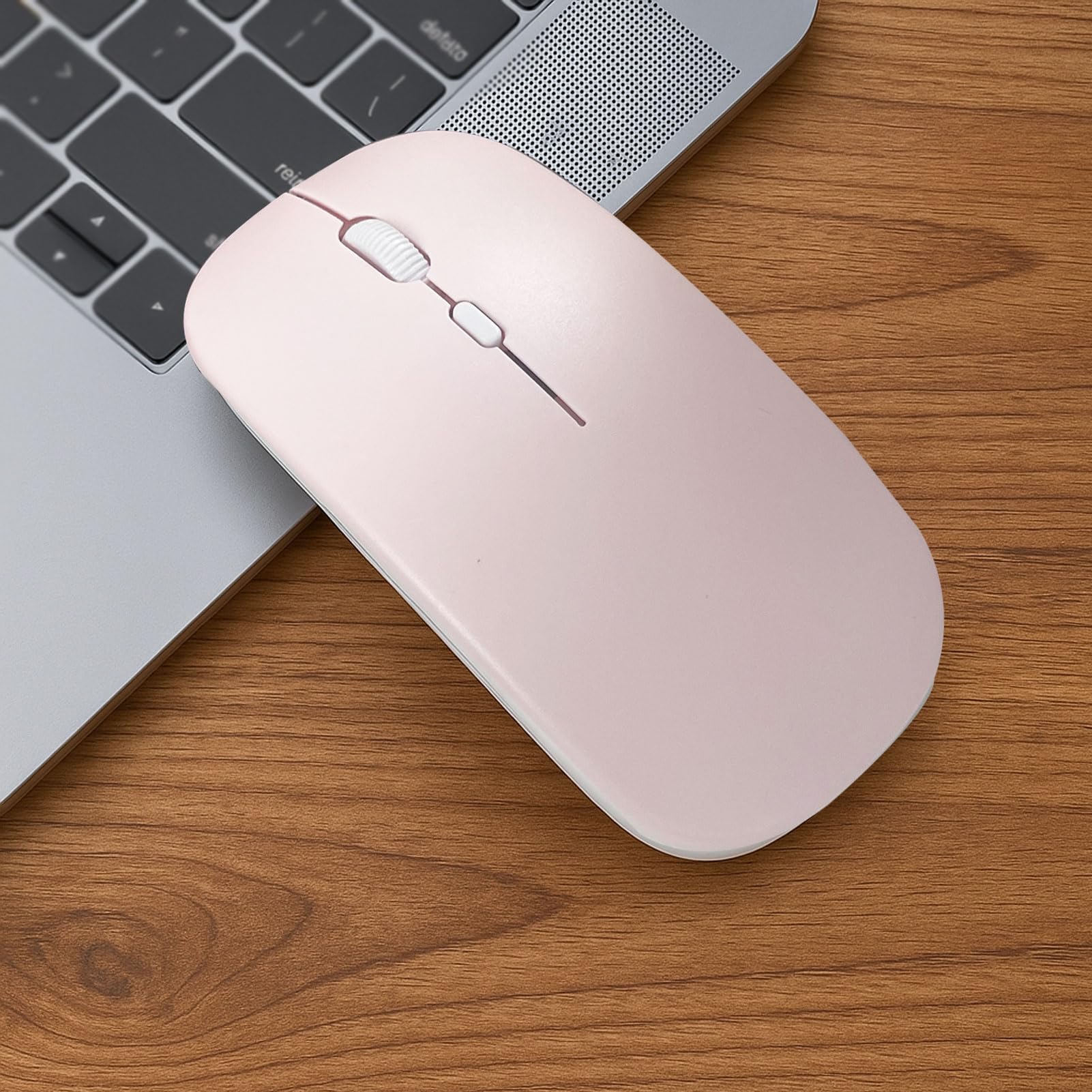 Wireless Mouse - Bluetooth Silent Mouse with Colorful Box Packaging Slim Mice for Laptop PC Tablet Pink