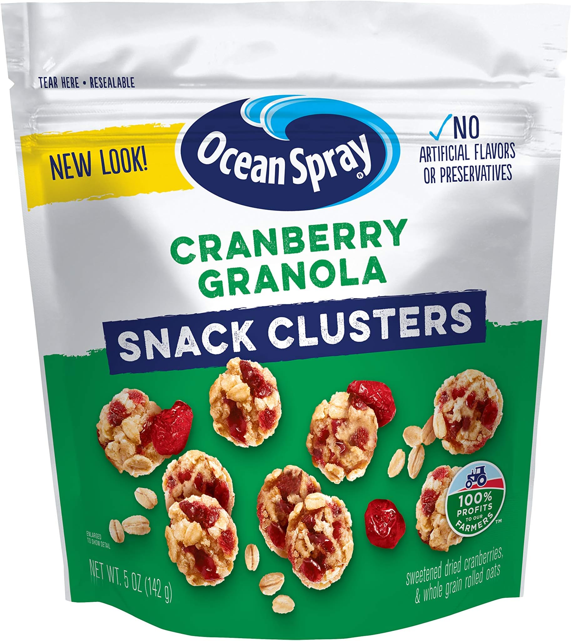 Ocean Spray Craisins Dried Cranberries, Cranberry Granola Fruit Clusters, 5 Ounce (Pack of 12)