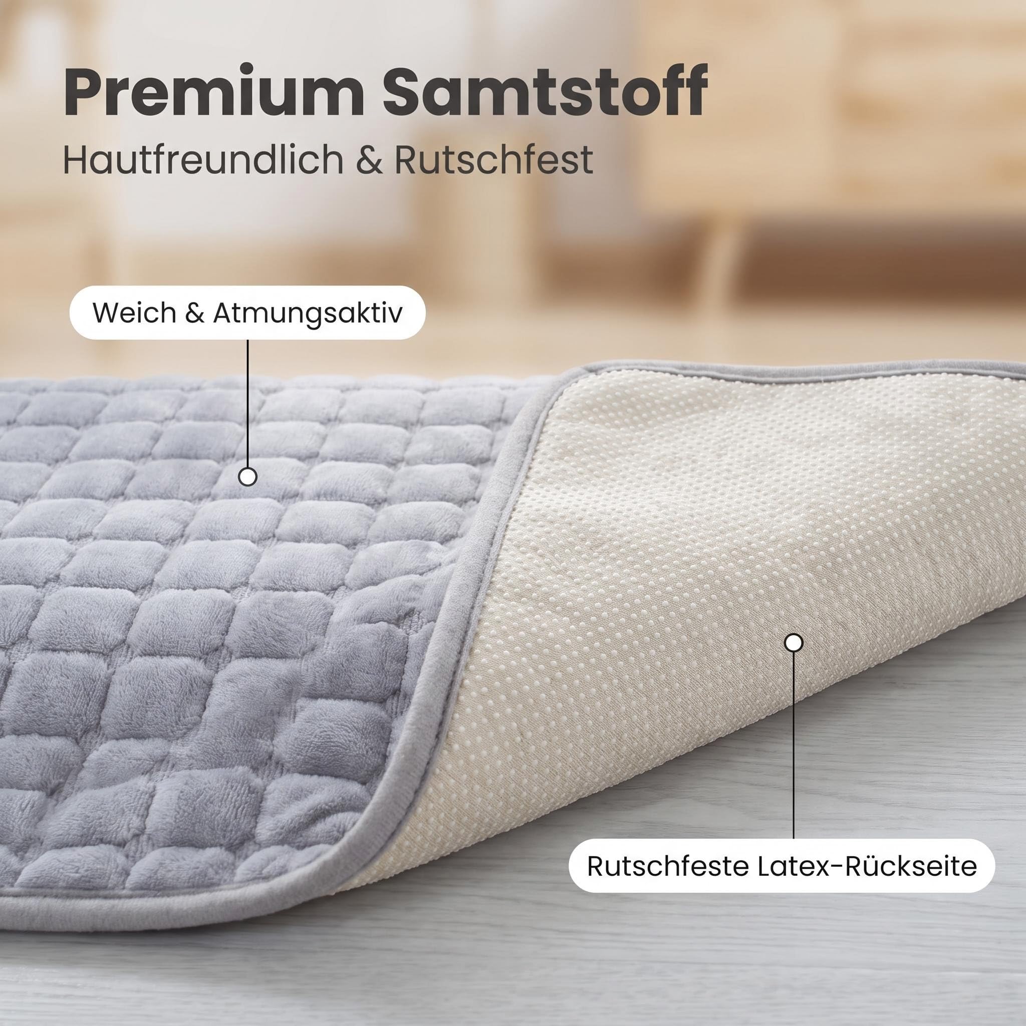 WYJHNL Sofabezug/Sofahusse, Sofabezüge/Schonbezüfe Super Weicher Flanell Dick Warm überwürfe/Sofaschoner Bequemer Plüsch rutschfest Decke Möbelschutz Für Wohnzimmer 110 * 160cm Light Grey