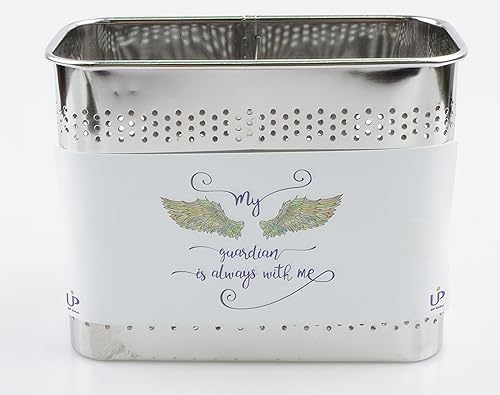 Miniatura 7 de Soporte para utensilios de cocina de acero inoxidable (cuadrado mediano) para palillos para lavavajillas