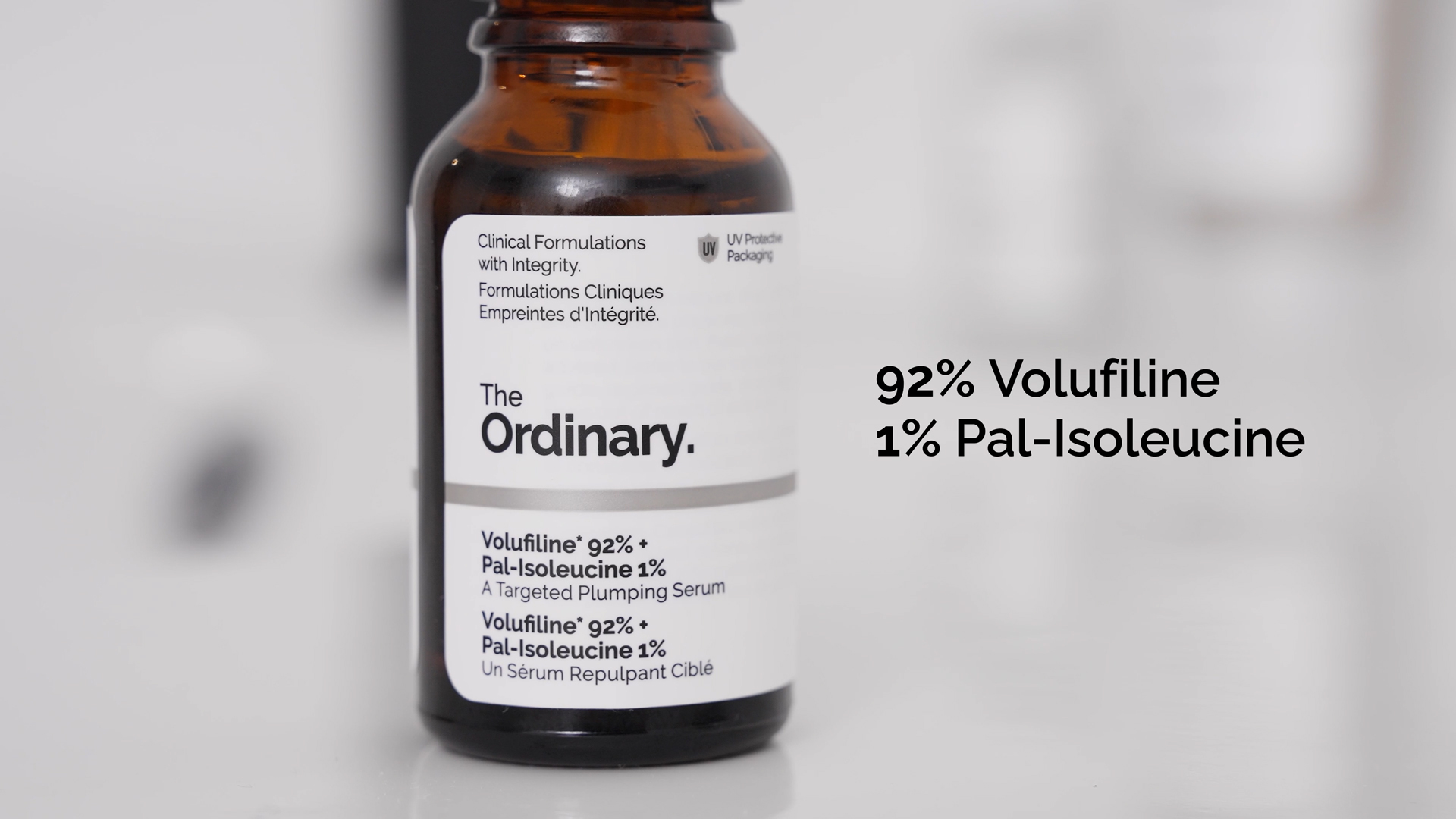 Image of The Ordinary Volufiline 92% + Pal-Isoleucine 1% Plumping Anhydrous Serum, Facial Skincare for Loss of Volume, 0.5 Fl Oz