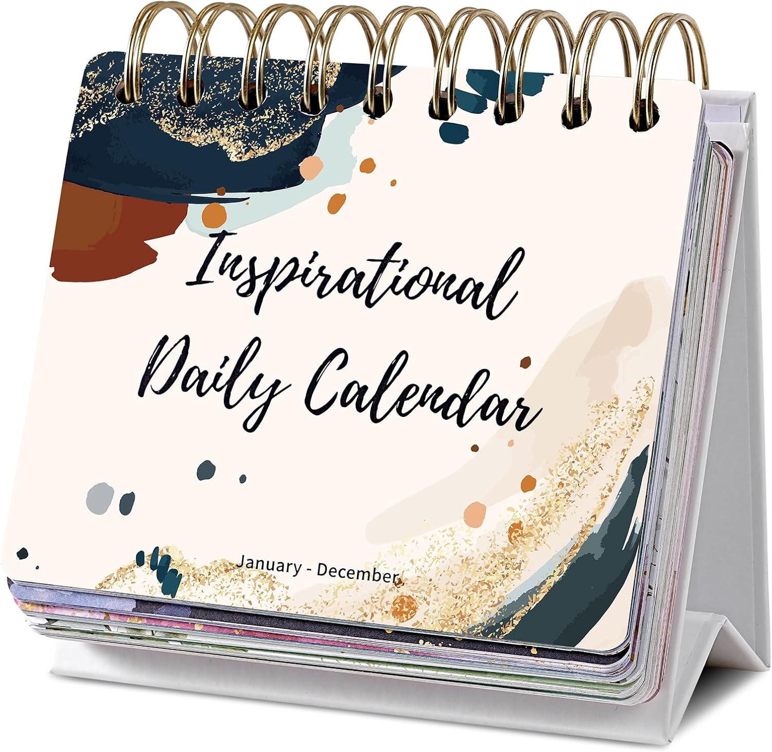 Motivational Daily Calendar - Undated Perpetual Calendar