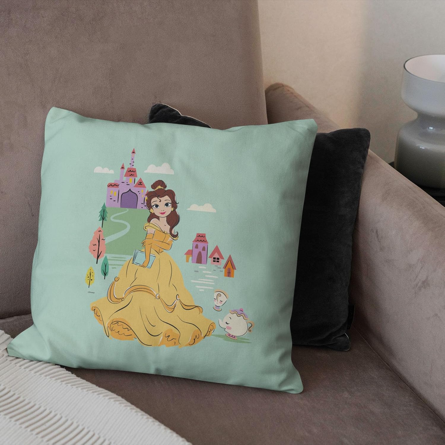 Northwest Disney Princess Pillow, 18" x 18", Little Belle