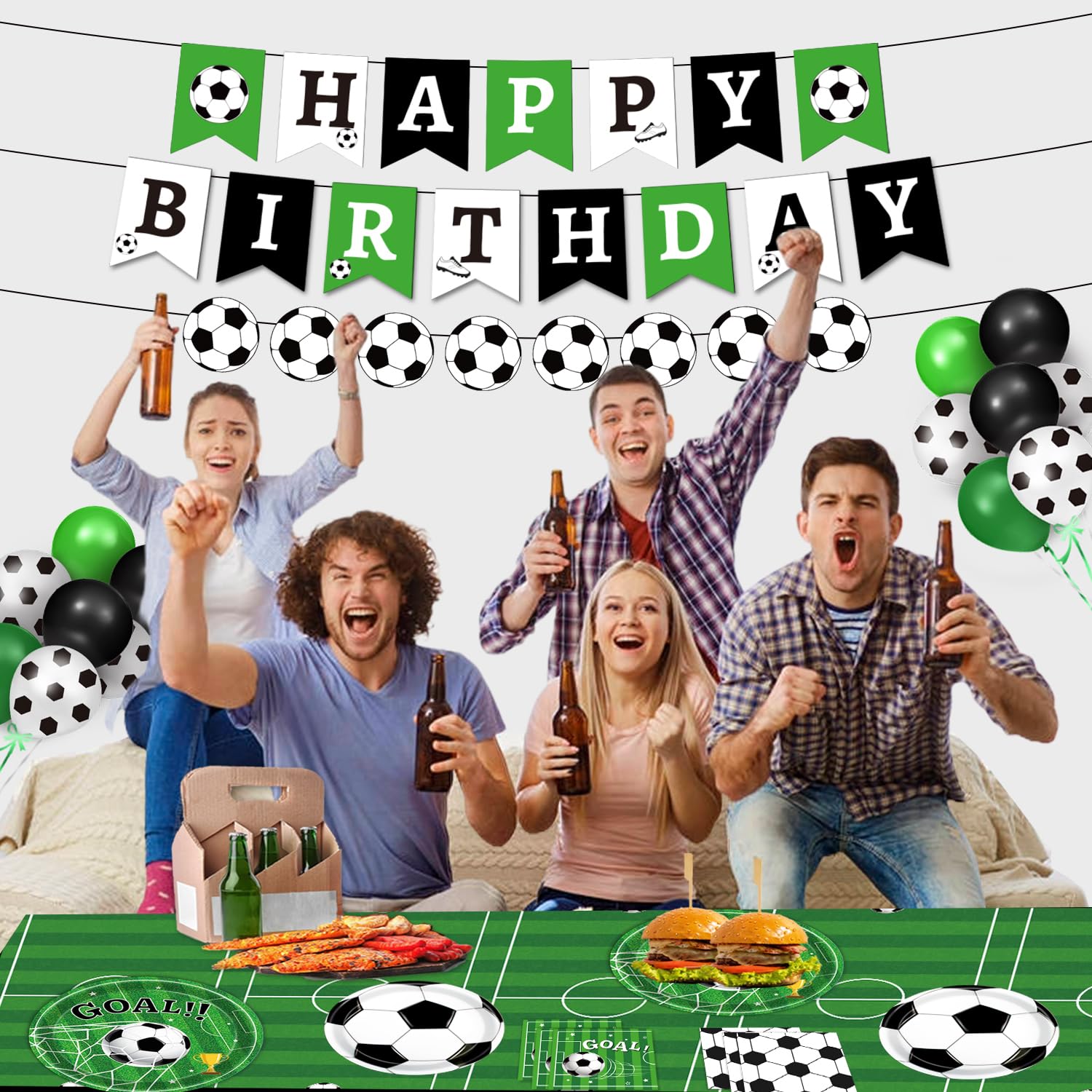 Soccer Party Decorations Kit - 170 PCS -7 Soccer Party Decorations Kit - 170 PCS -7