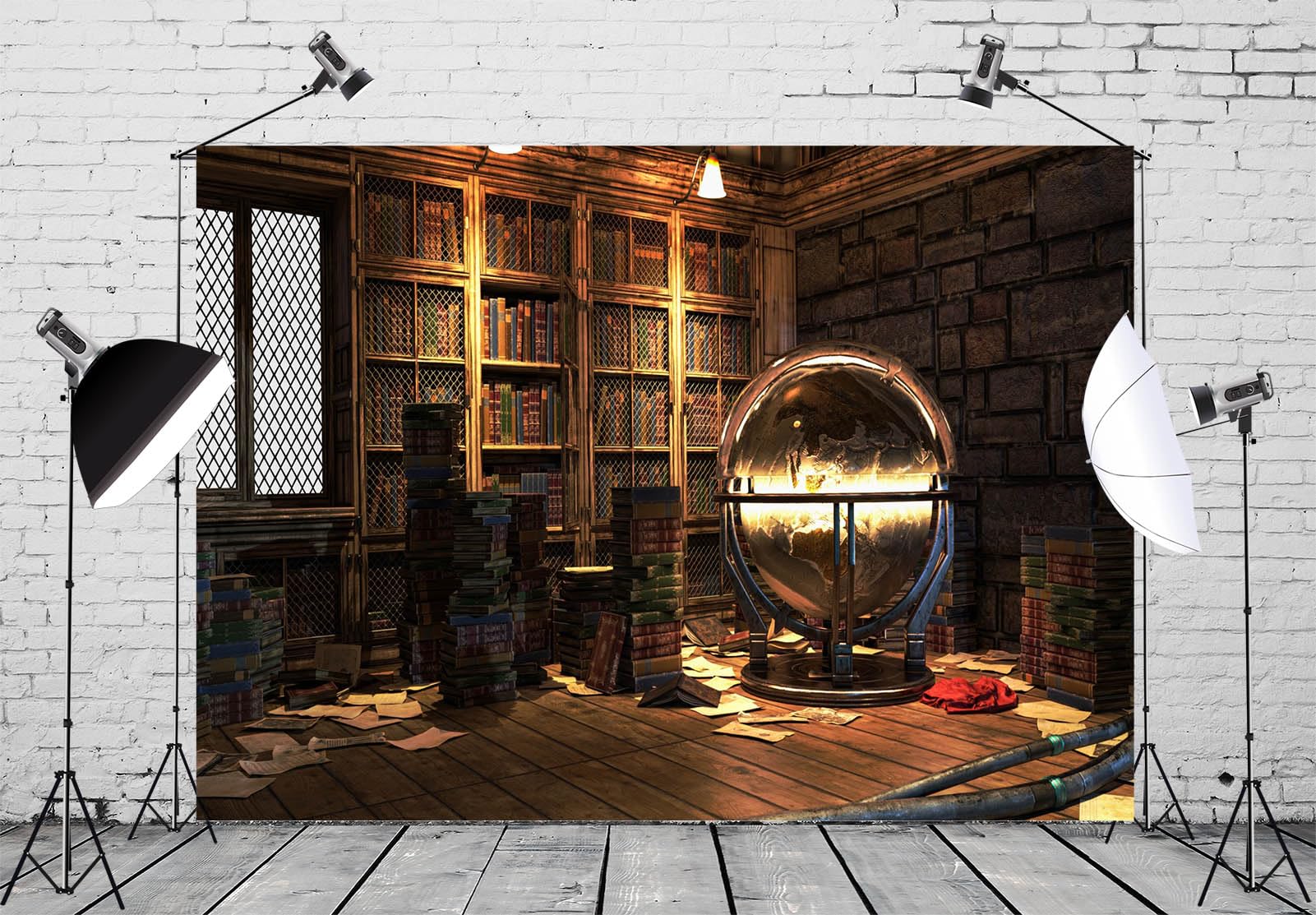 Corfoto 7x5ft Magic Library Backdrop - Fantasy Photography Background For Parties & Studio