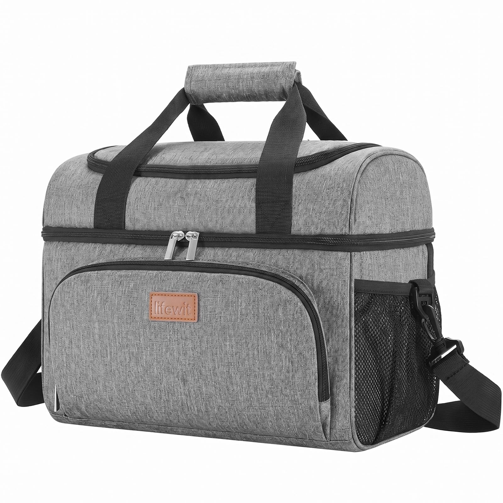 Lifewit Große Kühltasche, Kühlbox Faltbar, Isolierte Lunch Tasche, Leichte, Tragbare Kühltasche, Doppellagig für Picknick, Strand, Arbeit, Reise