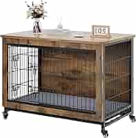 家具 w.corgi2pt.poodle7 Amazon.com: YITAHOME Dog Kennel Furniture with Wheels