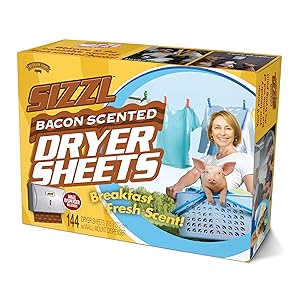 Prank-O Sizzl - Bacon Scented Dryer Sheets Prank G