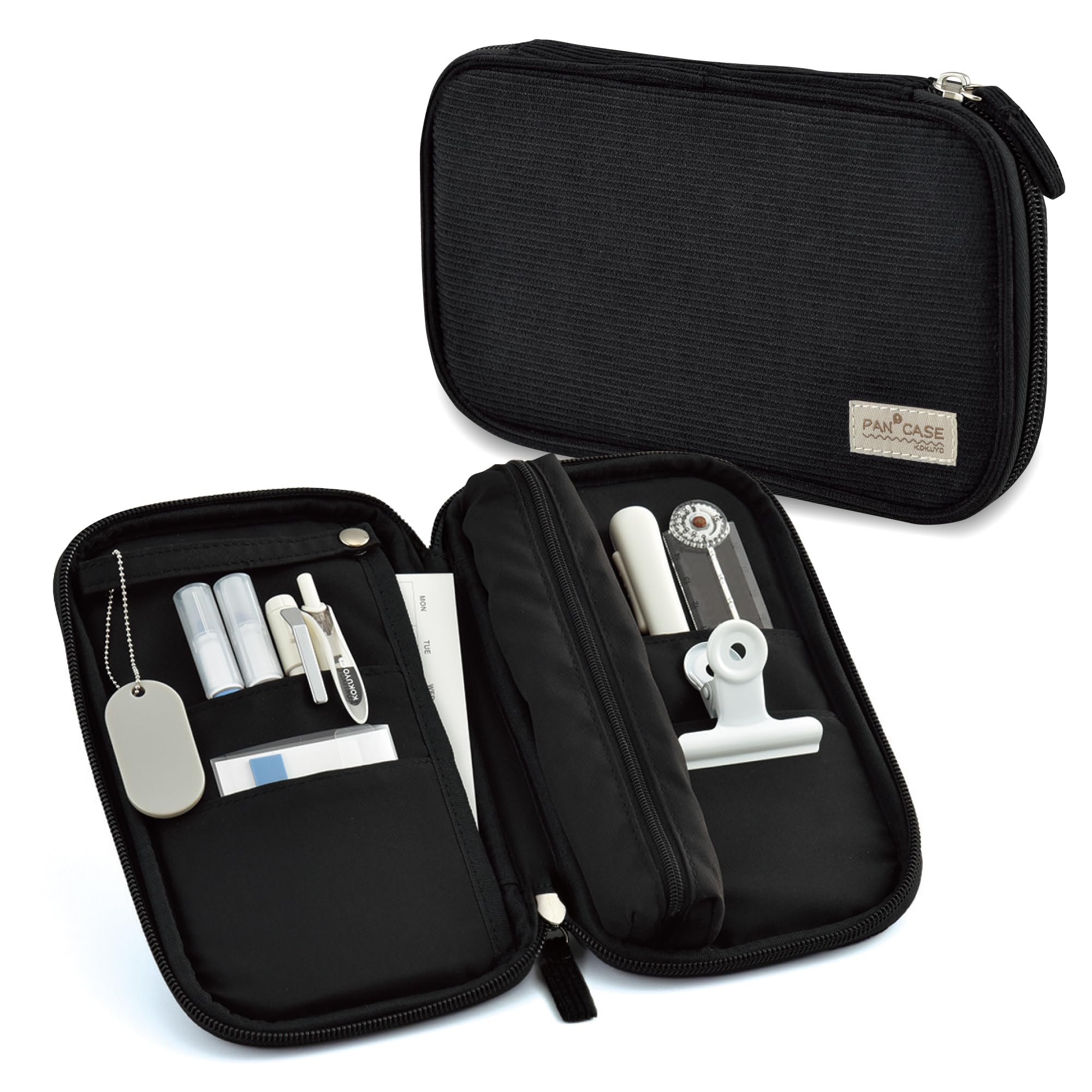 Kokuyo Notebook Pen Case, Black Expandable