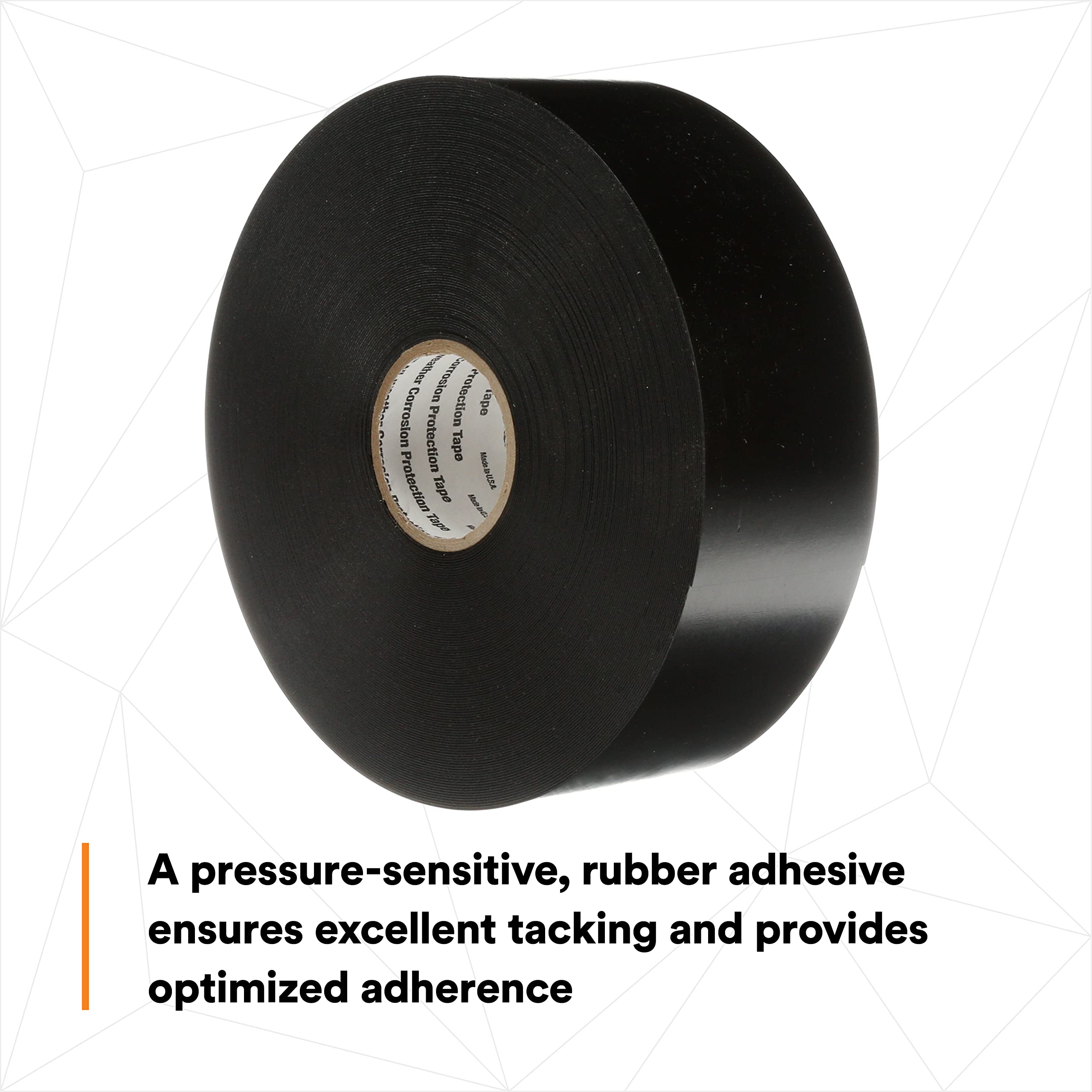 3M Scotchrap Cinta de protección contra la corrosión de vinilo 51, 5.08 cm x 30.50 m, sin impresión, negra, para tuberías de metal y sistemas de conductos eléctricos, 1 rollo