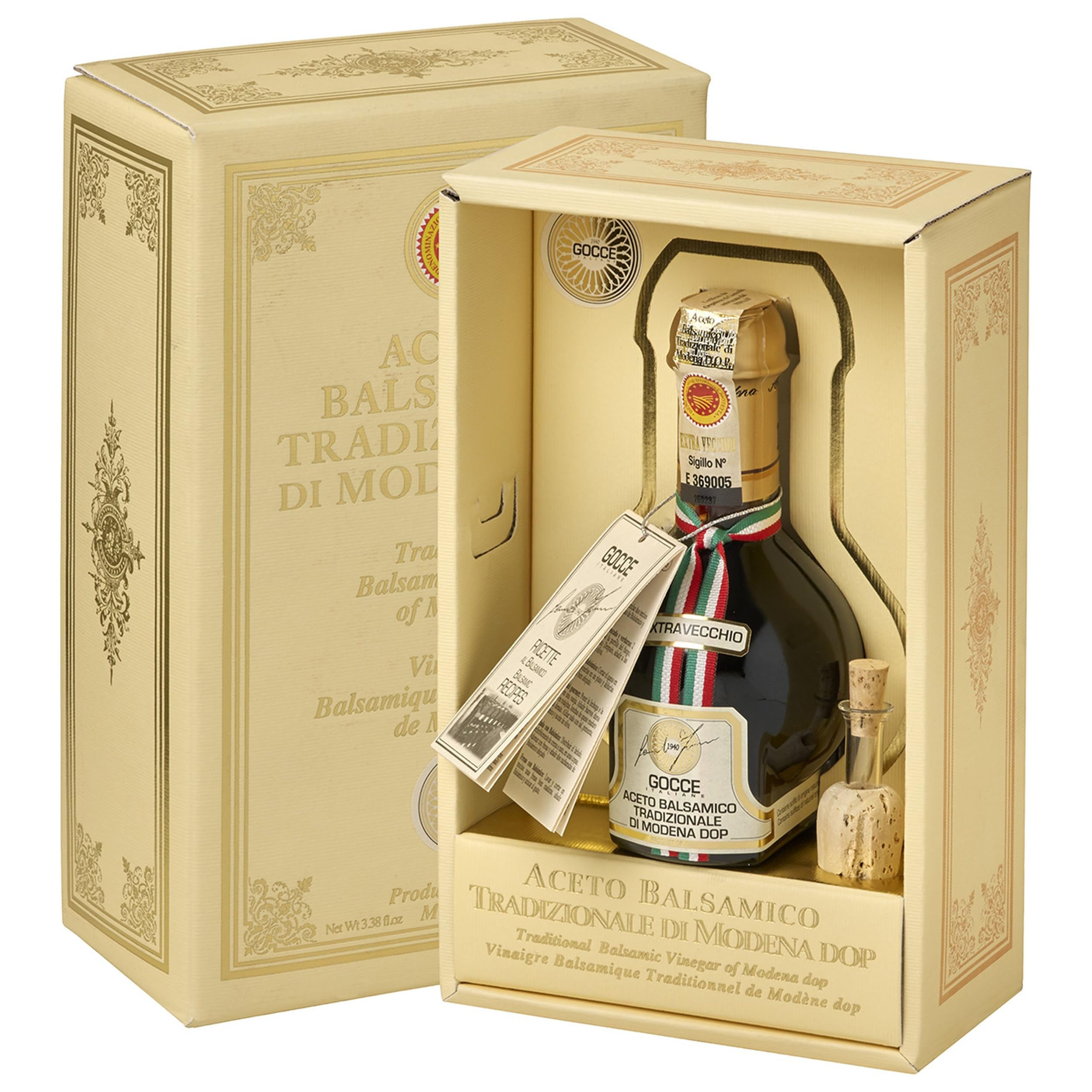 Leonardi Gocce Aceto Balsamico Tradizionale di Modena DOP Extra Italien inkl. FeinWert E-Book (1 x 0.1 l)