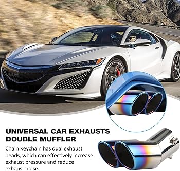 Amazon.co.jp: ステンレスデュアルマフラー,自動車用エキゾースト