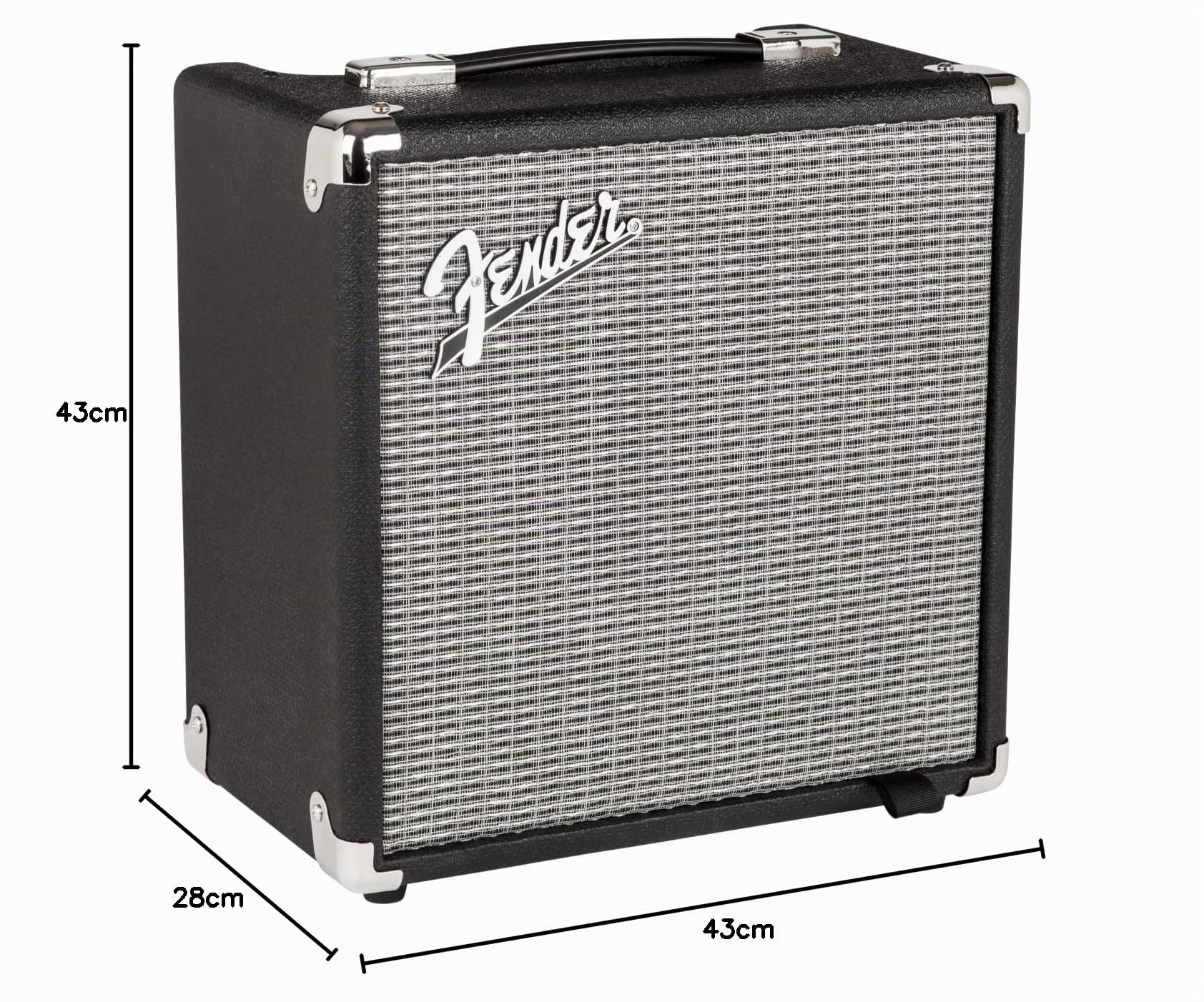 Fender Rumble 15 Bassverstärker, 15W Combo-Verstärker, ideal für E-Bass, kompakt, tragbar, Übungsverstärker mit Kopfhöreranschluss, leistungsstarker Klang, leicht bedienbar, ideal für Zuhause