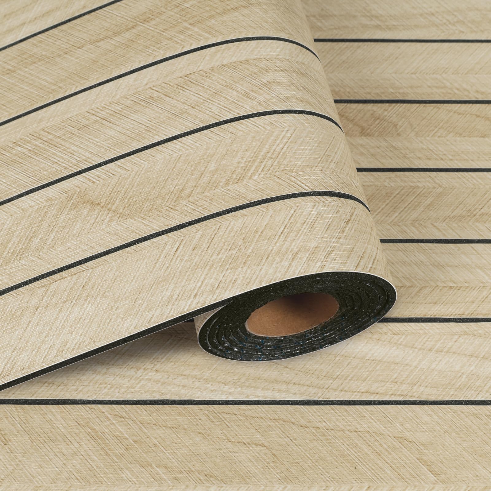 VaryPaper Paneles de pared de listones de madera de roble claro de 30 x 197 pulgadas, paneles de madera de despegar y pegar, paneles de madera para paredes, techo, paneles de espuma 3D, paneles de