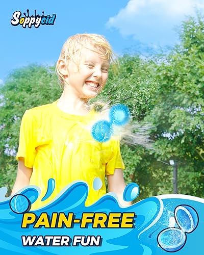 Miniatura 7 de SOPPYCID - 15 globos de agua reutilizables de llenado rápido, juguetes de baño de piscina para niños, juguete de agua de verano para niños y niñas,