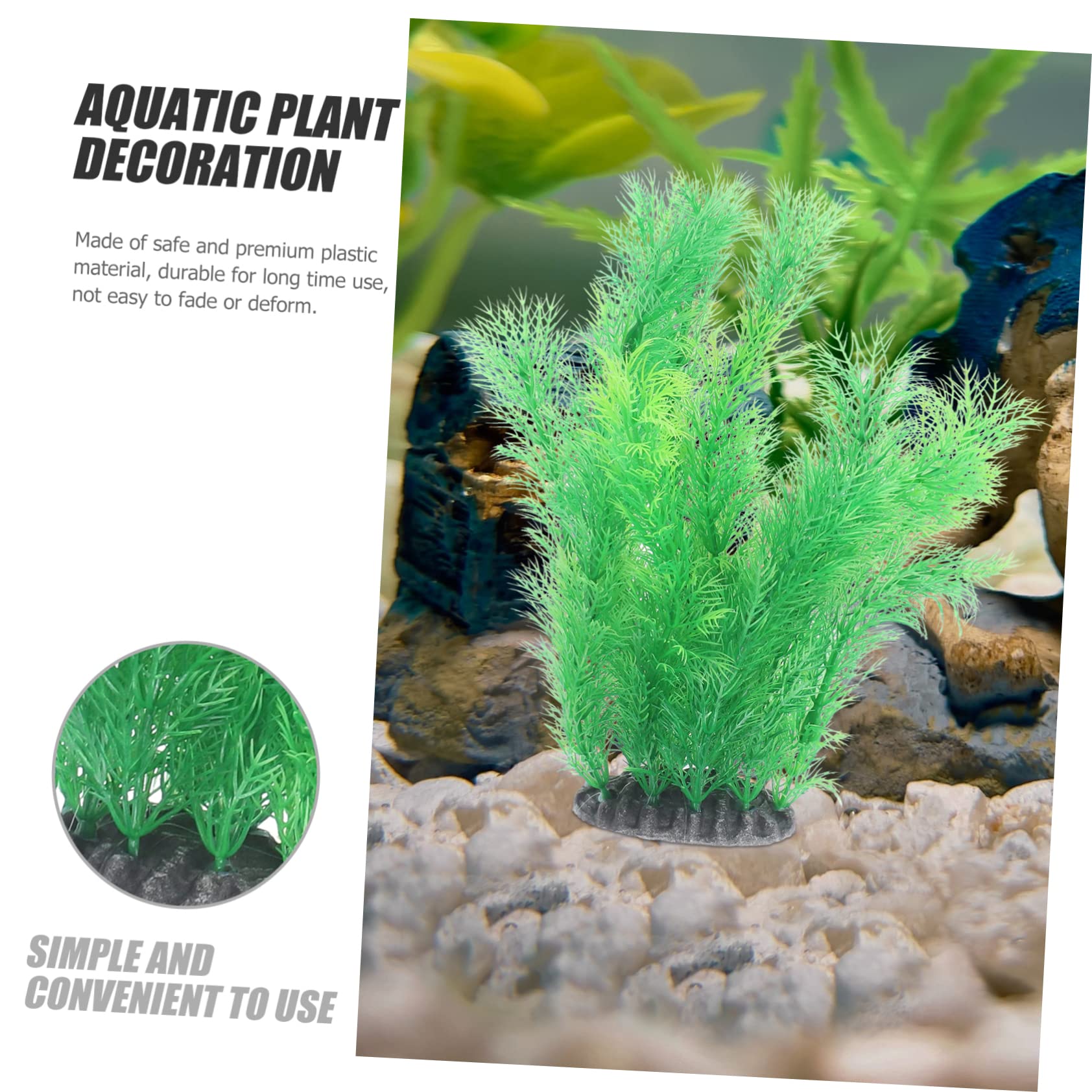Sosoport 5St Aquarienlandschaft kunstpflanze kunstplflanze Home Decor Aquarienzubehör Artificial Plant Aquariumzubehör Aquariendekoration groß Gefälschte Pflanzen Aquarienpflanzen Plastik