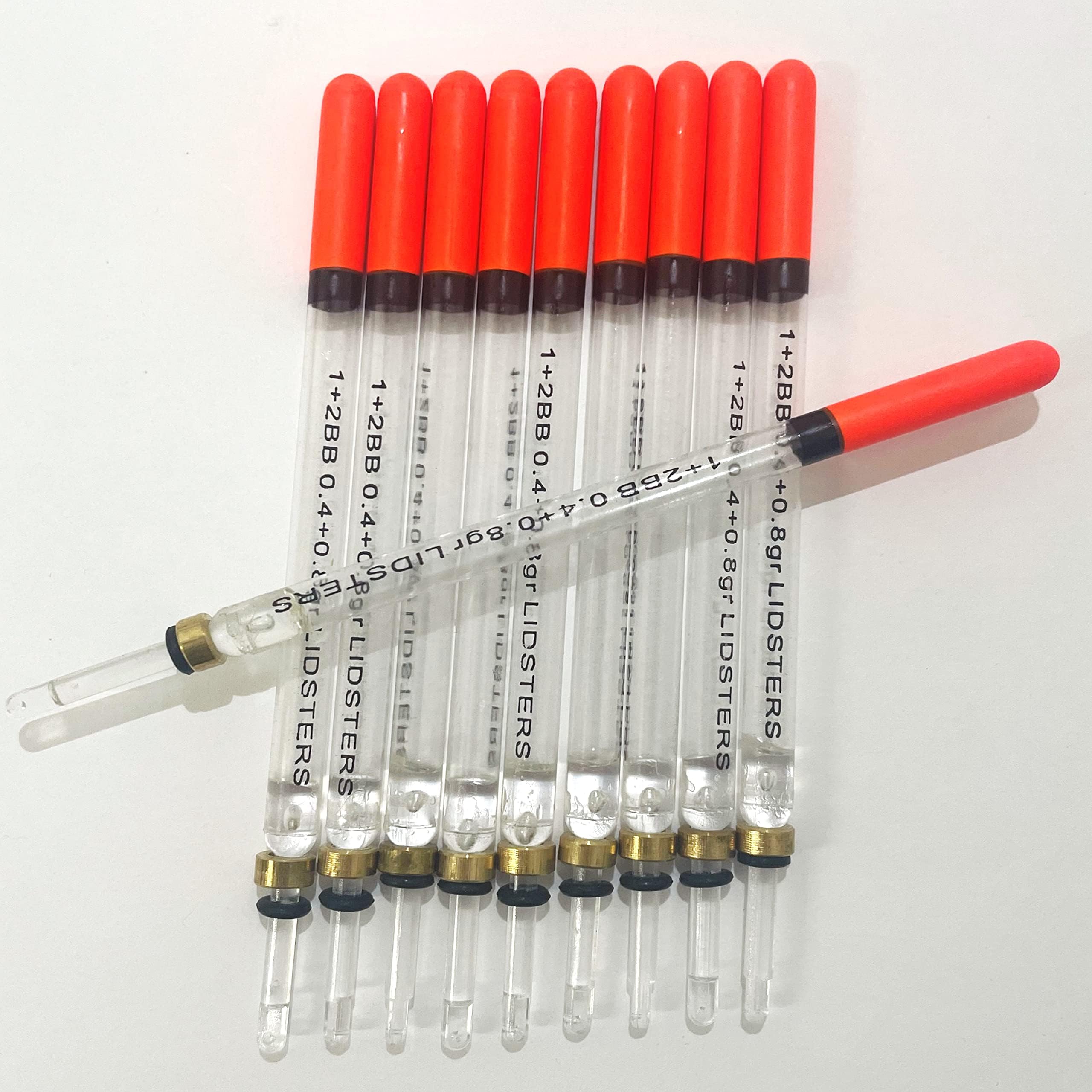 10 New Loaded Fishing Waggler Clear Floats 11CM 2BB Carp Chub Match Short Fishing