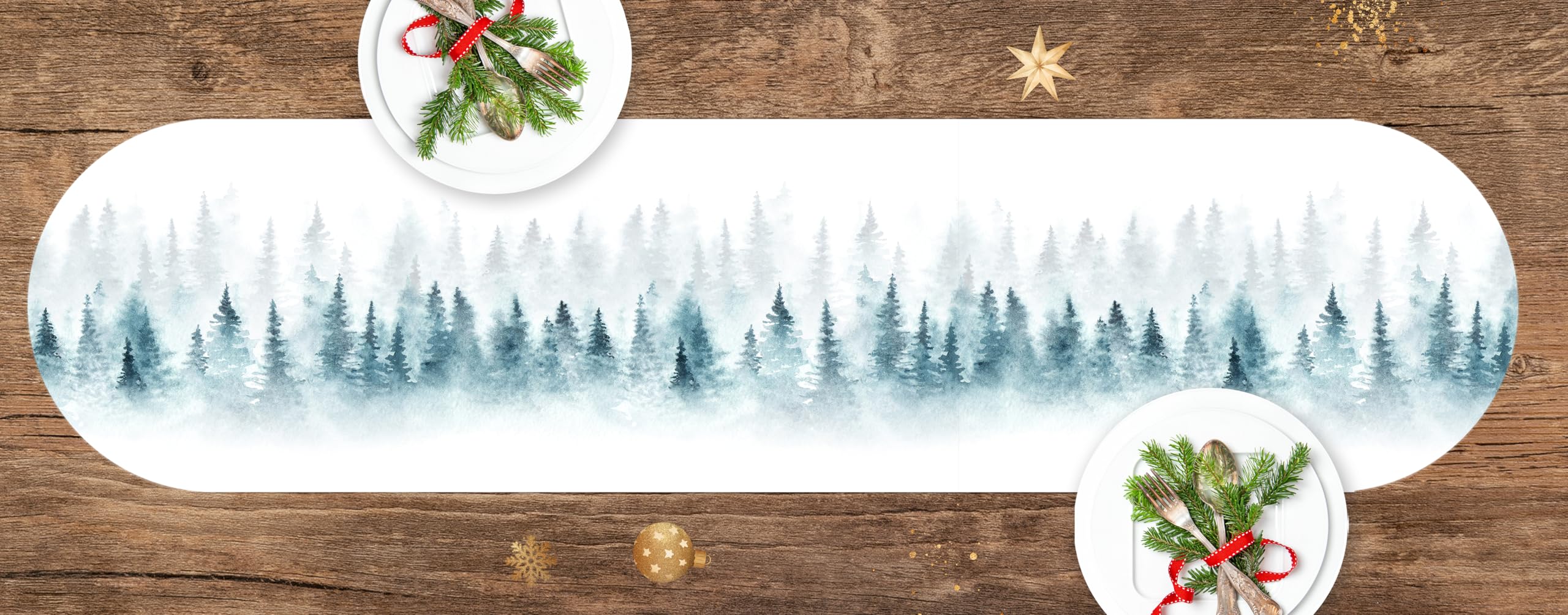 Table Runner Frost reedonded 30x120cm
