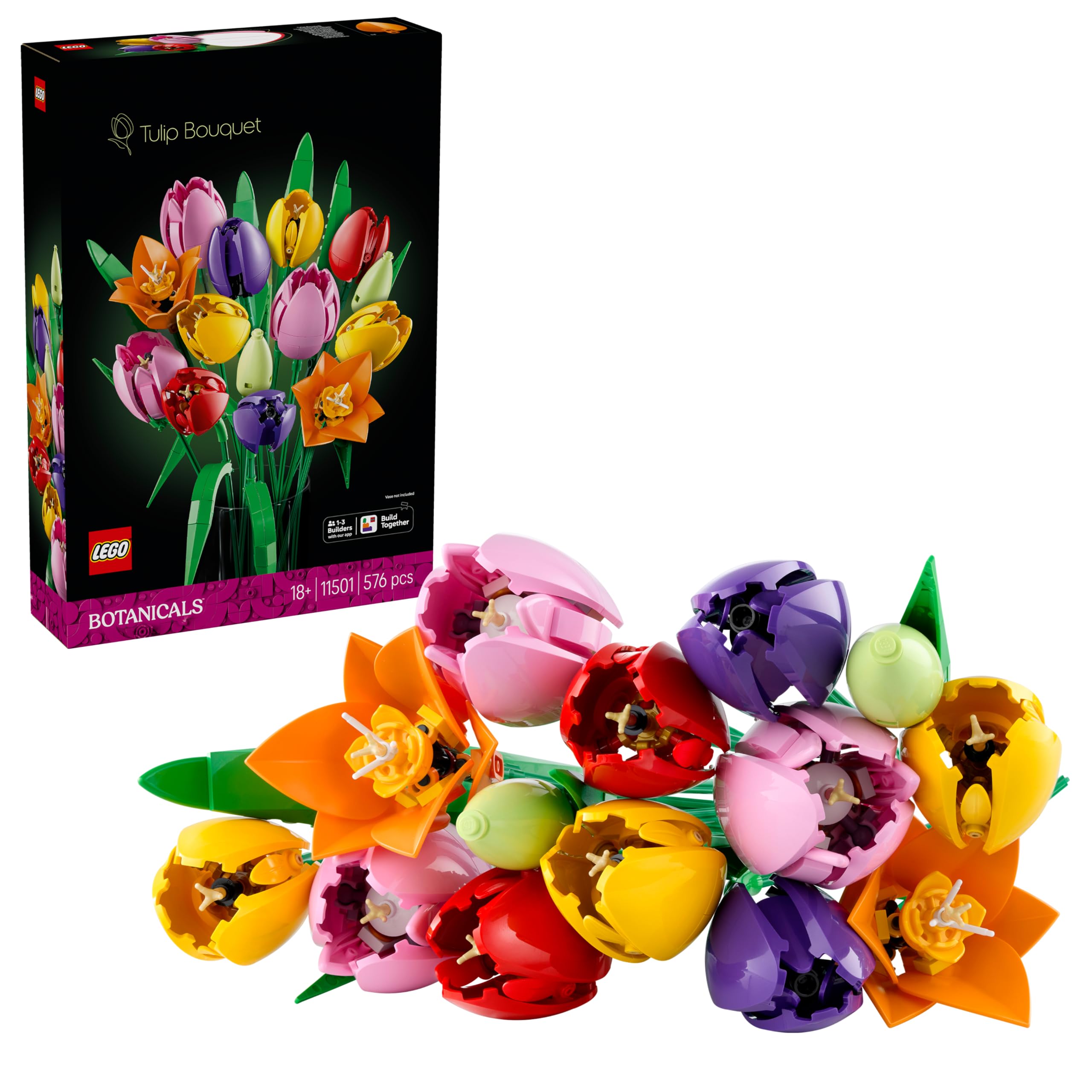 LEGO Botanicals Tulip Bouquet - Flower Decor Building Kit for Adults - Gift Idea - 11501-image-21