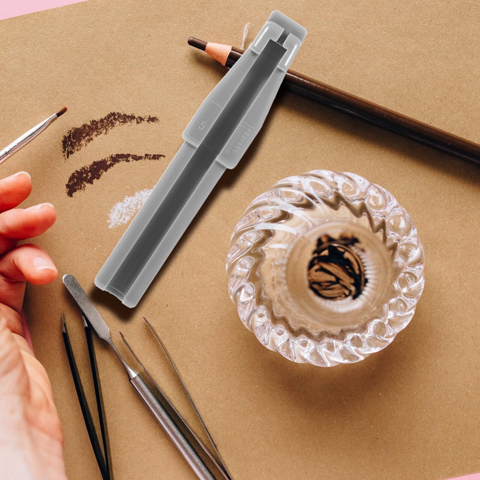 NOLITOY Professional Eyebrow Pencil Sharpener 3pcs for Women Eyeliner Pencil Sharpeners Eyebrow Definer