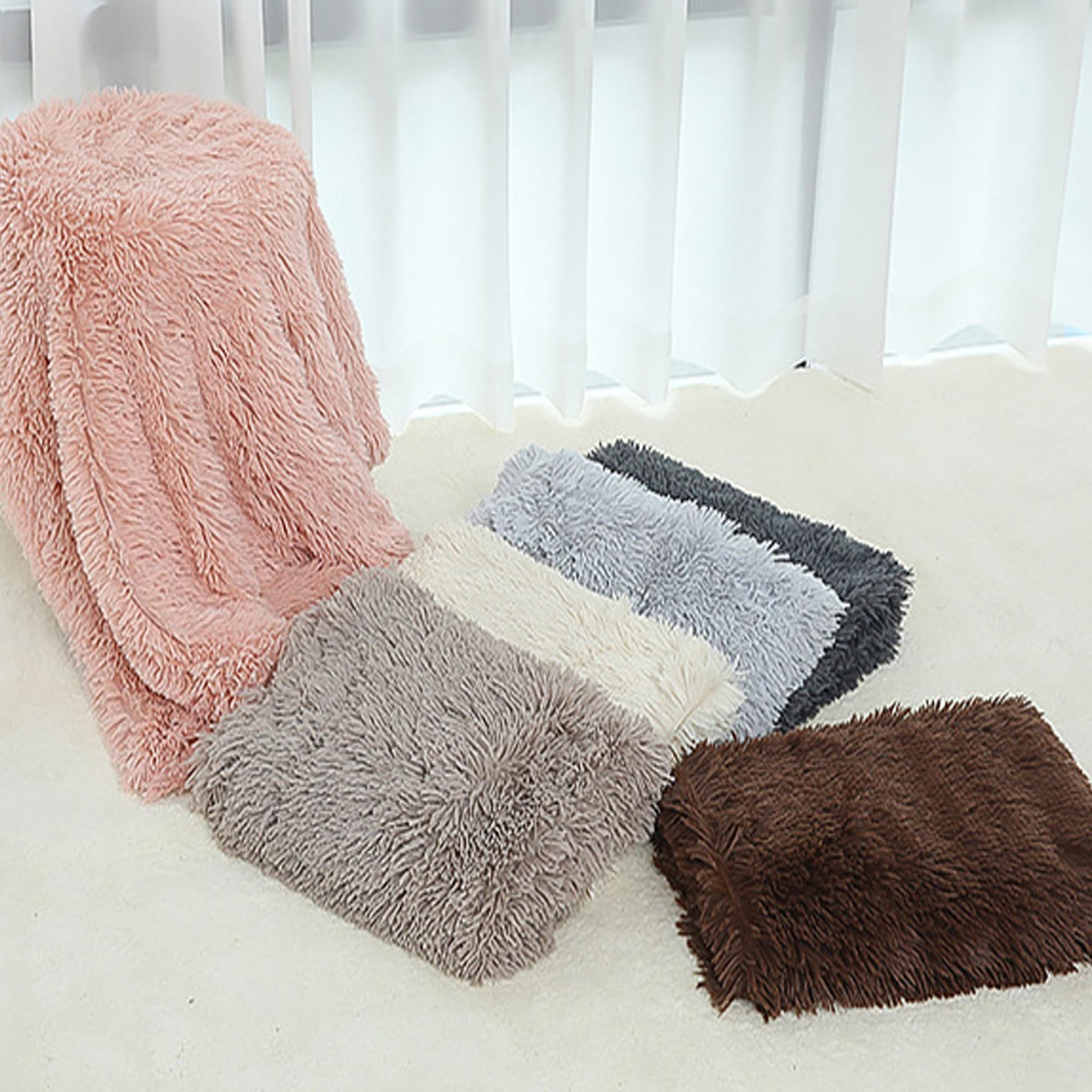 Paquete de 2 mantas de felpa, manta suave para mascotas para perros y gatos pequeños y medianos, manta calmante para perros, protege la cama y el sofá, funda de cama para perro, manta cálida para