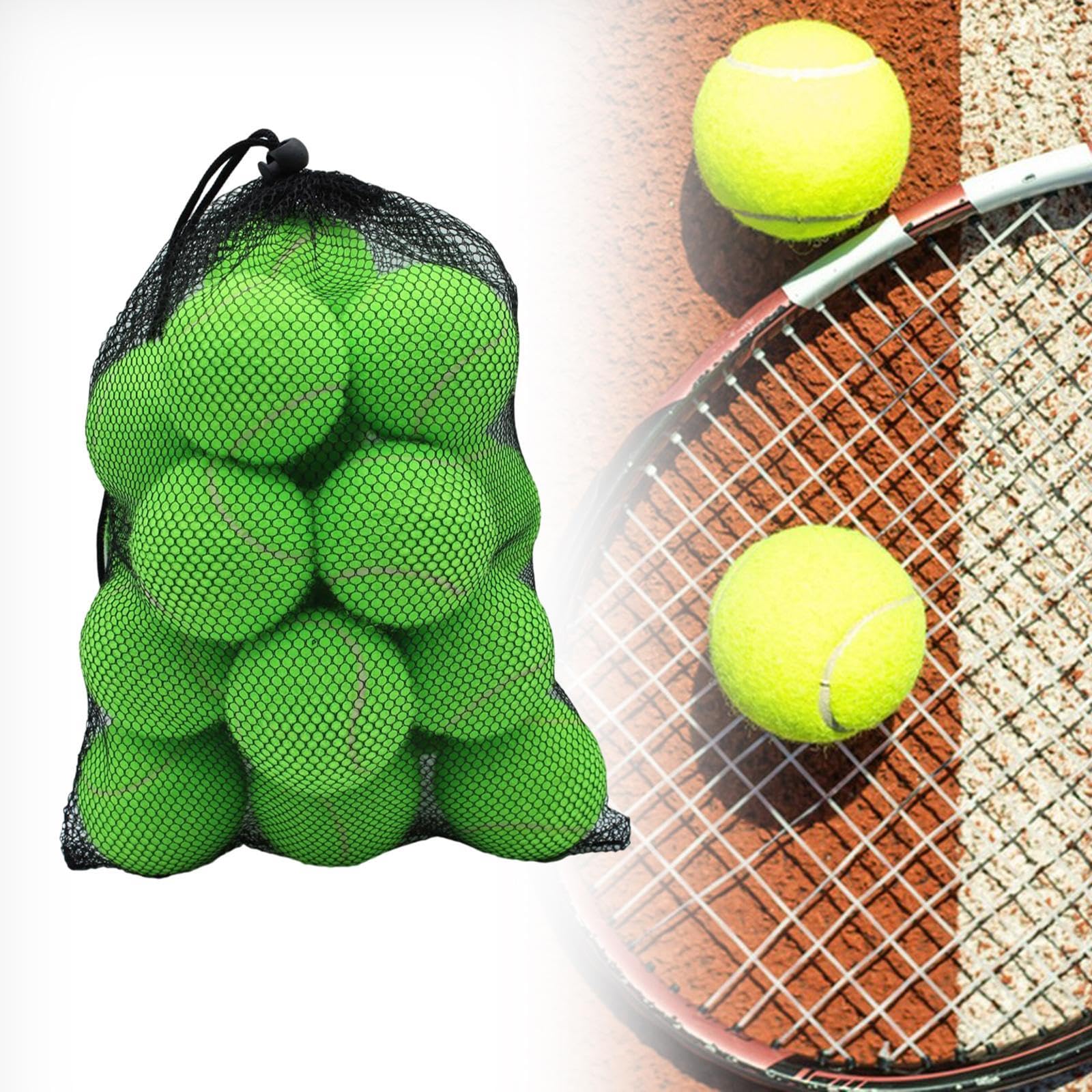 20 Stück Tennisbälle Übungsbälle Trainingsbälle Sportbälle aus Gummi Filz für Kinder Erwachsene Hunde Sportübungen Freizeit