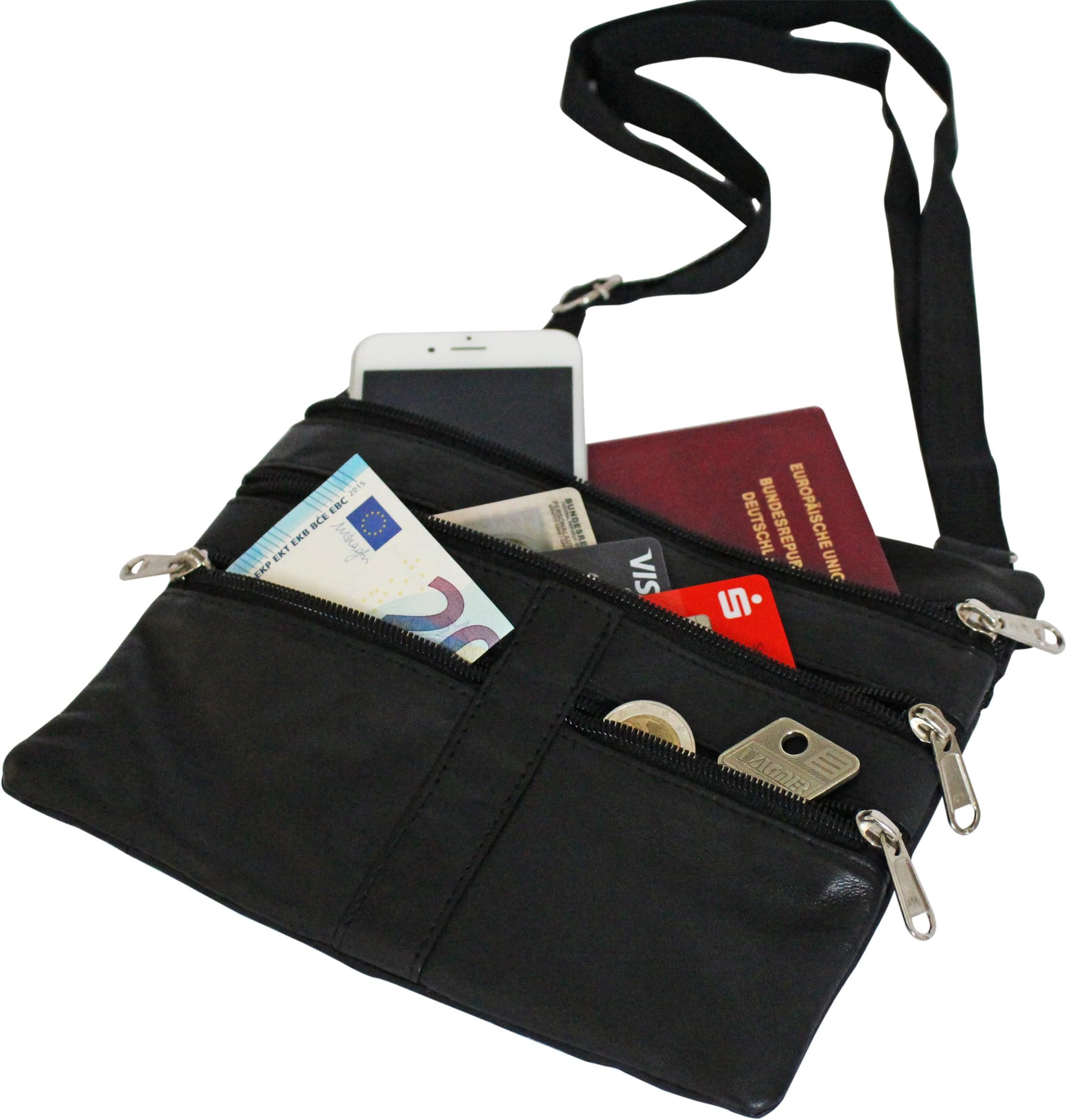 Neck Pouch Black black