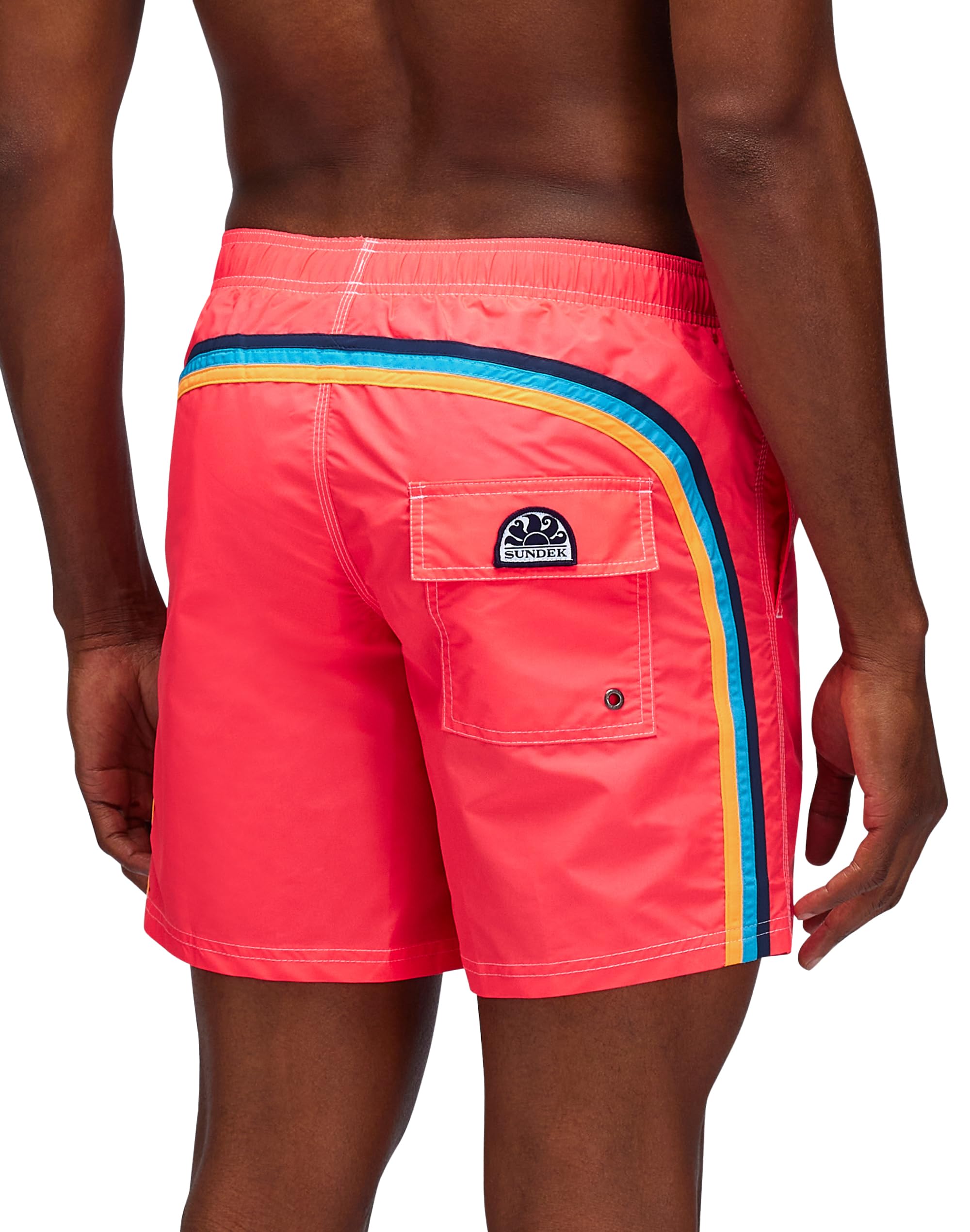 SUNDEK Short de Bain pour Homme avec Taille élastique 40,6 cm de Long et 19,1 cm d'entrejambe, 07902 - Turbo 02, XX-Large
