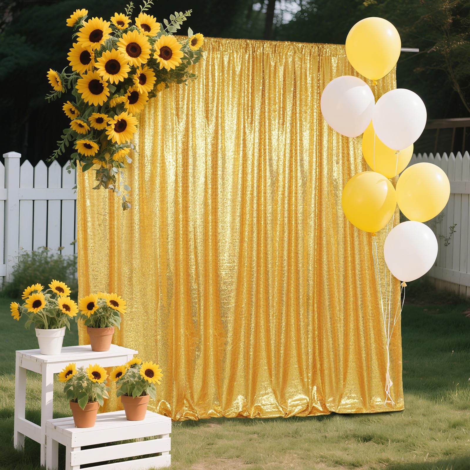 SquarePie Zasłona z cekinami nie prześwituje nieprzejrzysta satynowa fotografia tło na ślub patry rozmiar kolor