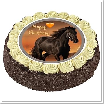 Cs Dekor 724 Decoration Pour Gateau Motif Chevaux Amazon Fr Epicerie