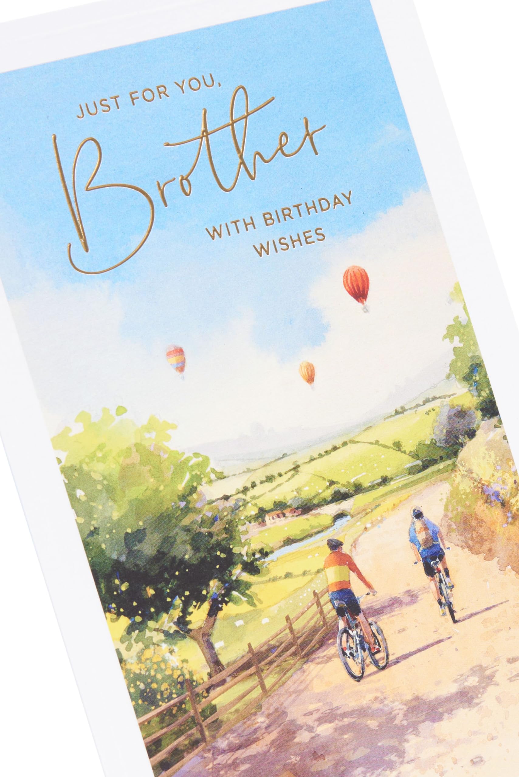 UK Greetings Biglietto Di Compleanno Per Fratello, Design Ciclismo, Con Busta, 149x229 Mm, FSC