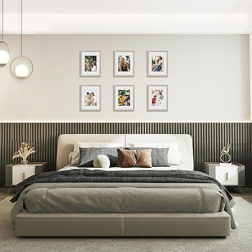 Miniatura 66 de Picrit - Juego de 12 portarretratos de 5 x 7 pulgadas para colgar en la pared o exhibir sobre una mesa, para fotos de 4 x 6 con paspartú o 5 x 7