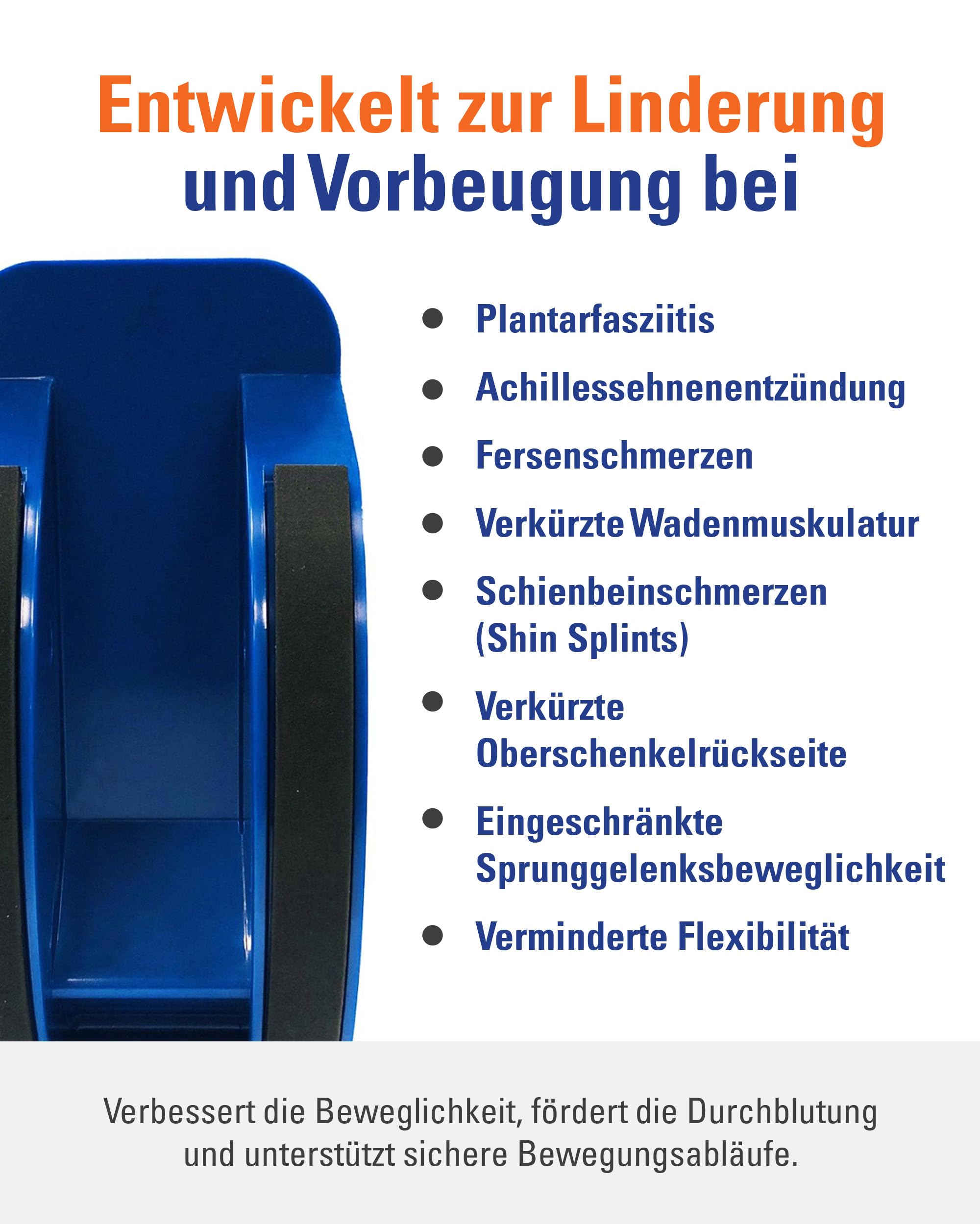ProStretch Plus Foot Rocker – Wadendehner & Fersenkeil zur Entlastung der Achillessehne bei Plantarfasziitis – Effektiver Wadendehner