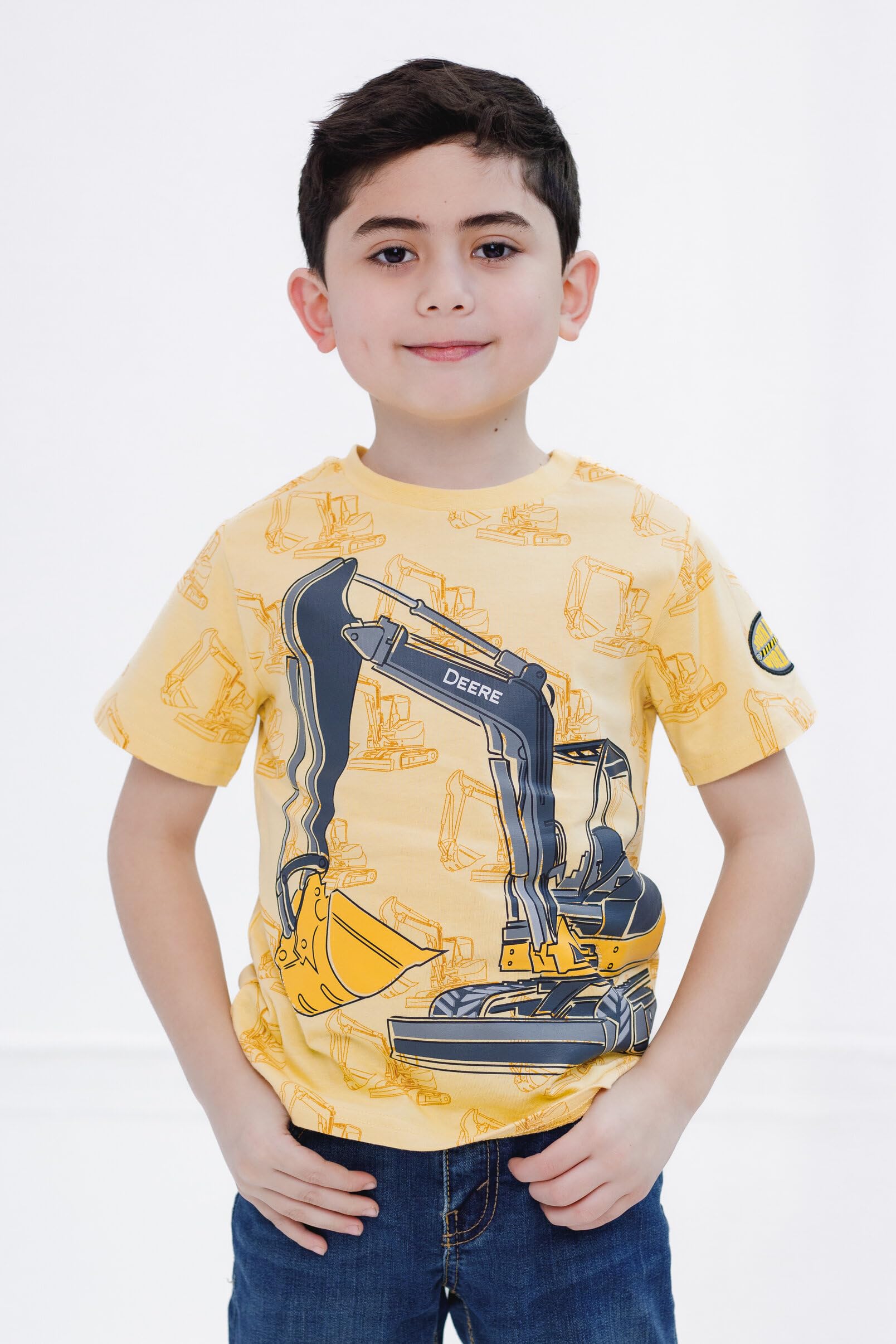 John Deere Truck-T-Shirt für Kleinkinder bis kleine Kinder, Größen (2T – 7–8)