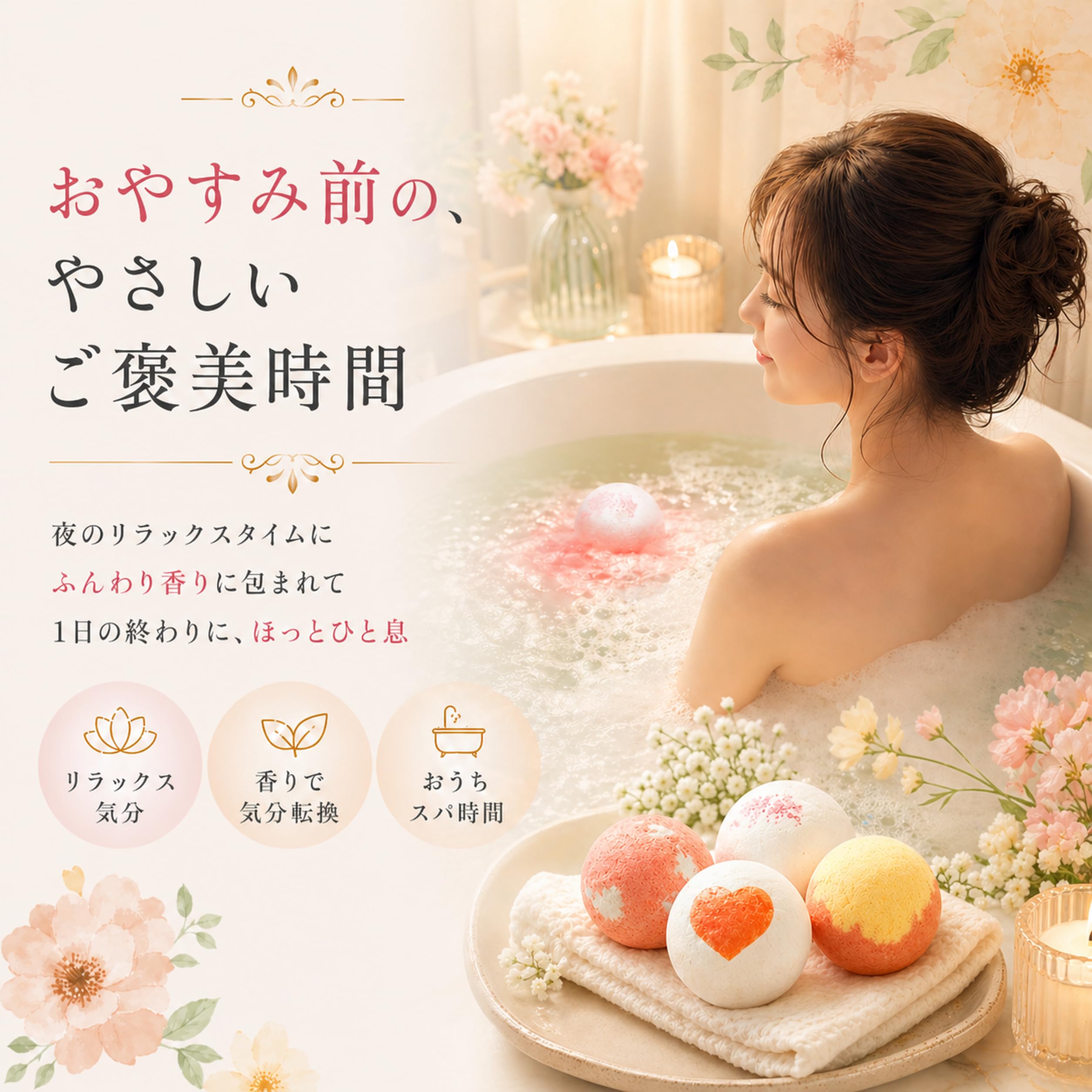 MIYI バスボム 12個ギフトセット 炭酸入浴剤 薬機法認証品